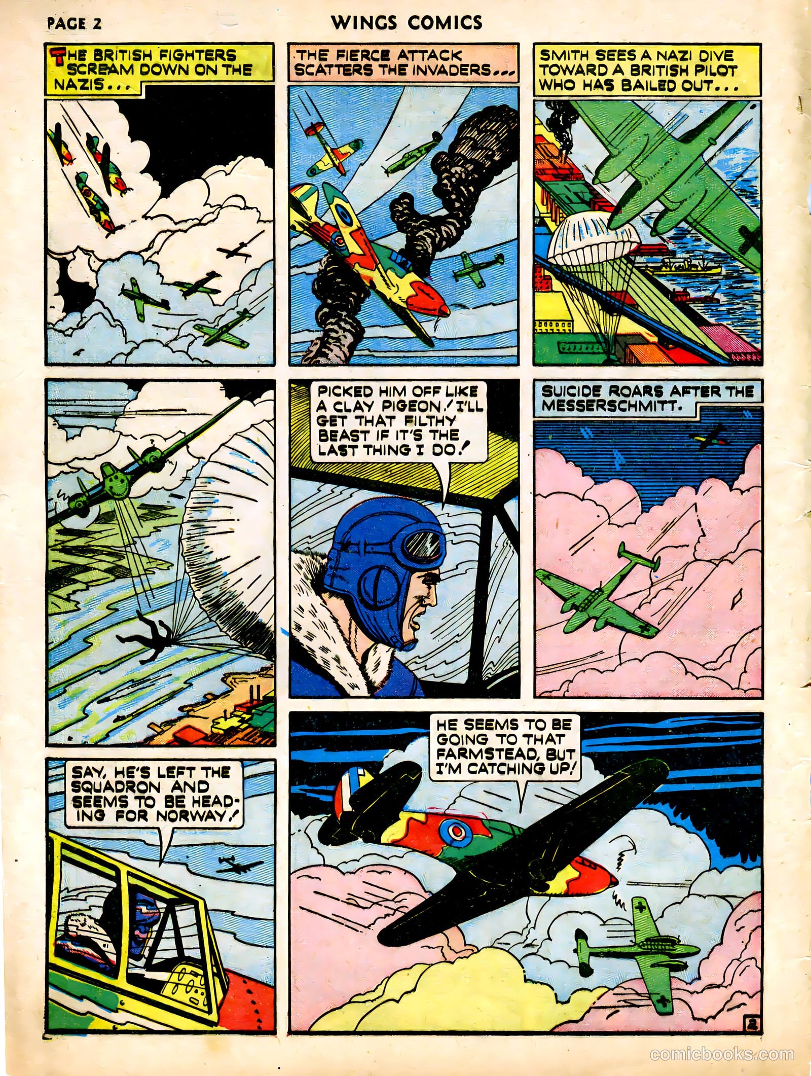 Wings Comics #12 (1941) — page 4 of 68