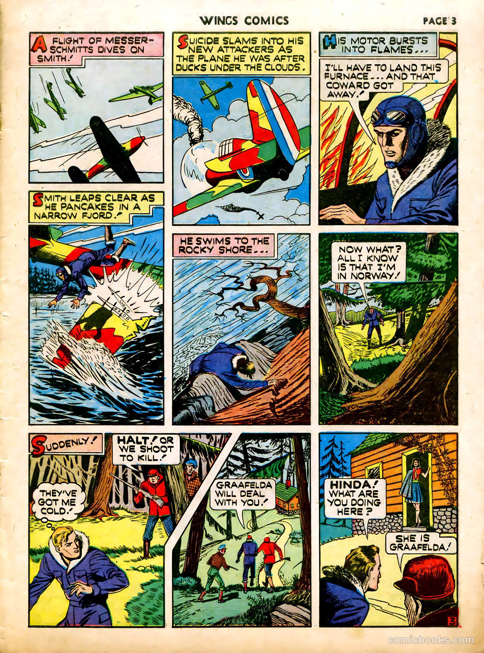 Wings Comics #12 (1941) — page 5 of 68