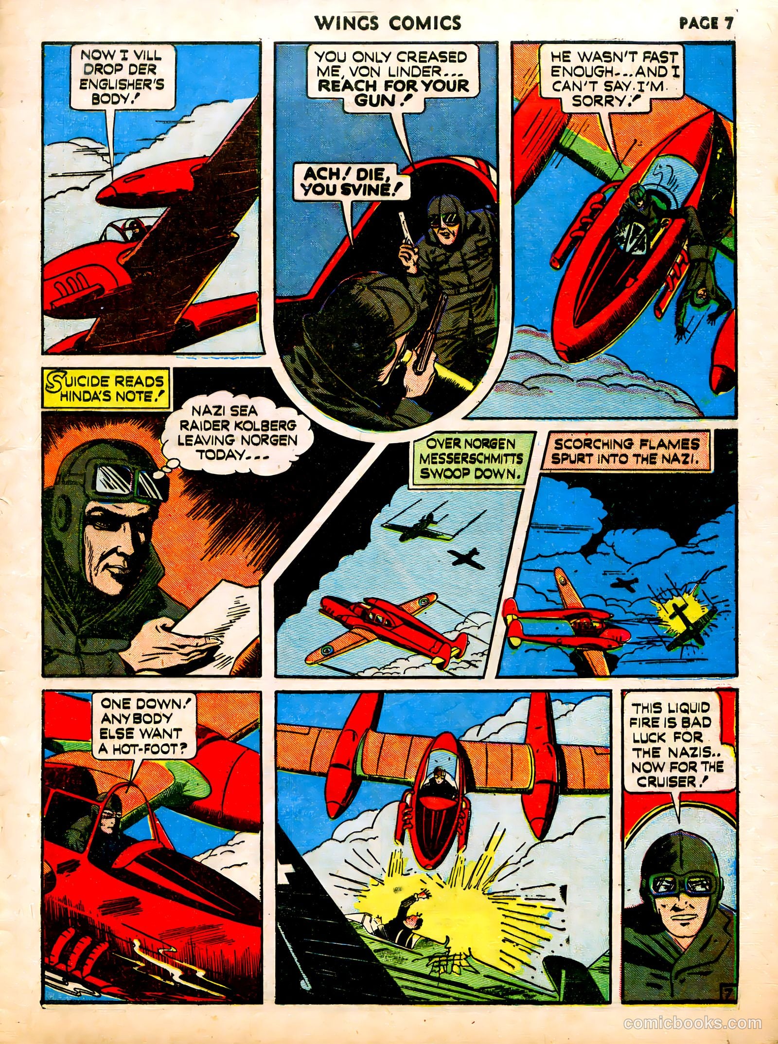 Wings Comics #12 (1941) — page 9 of 68
