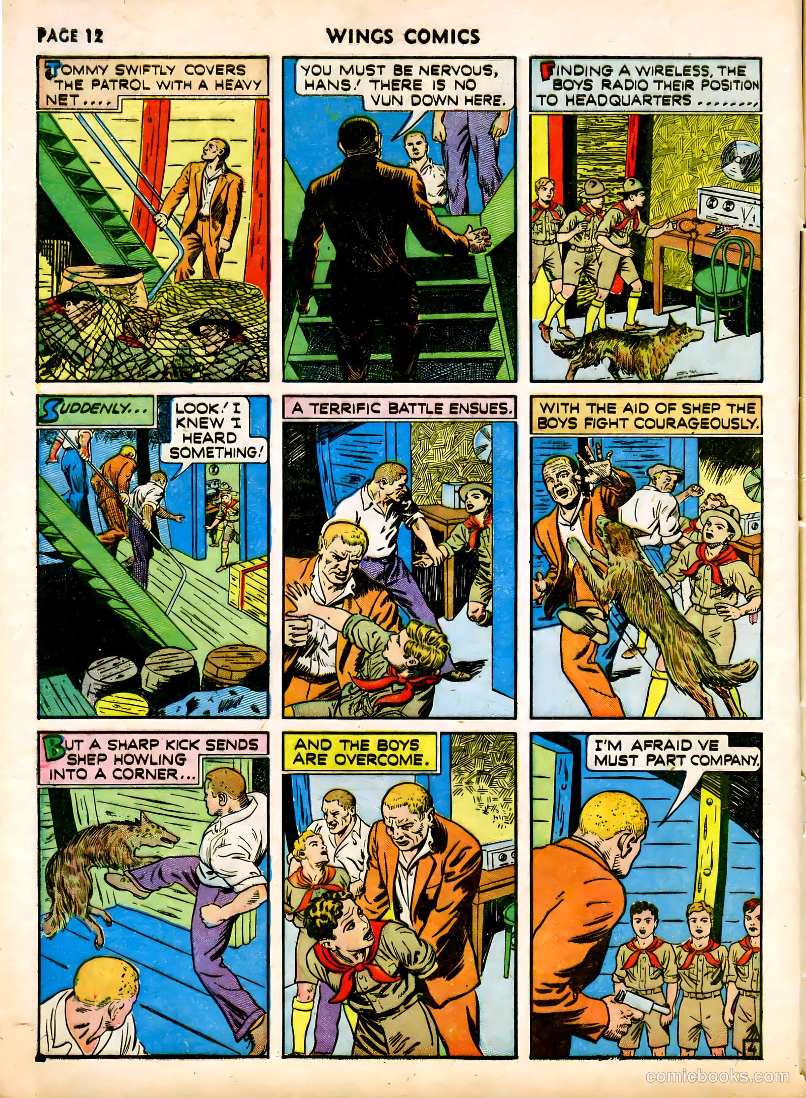Wings Comics #12 (1941) — page 14 of 68