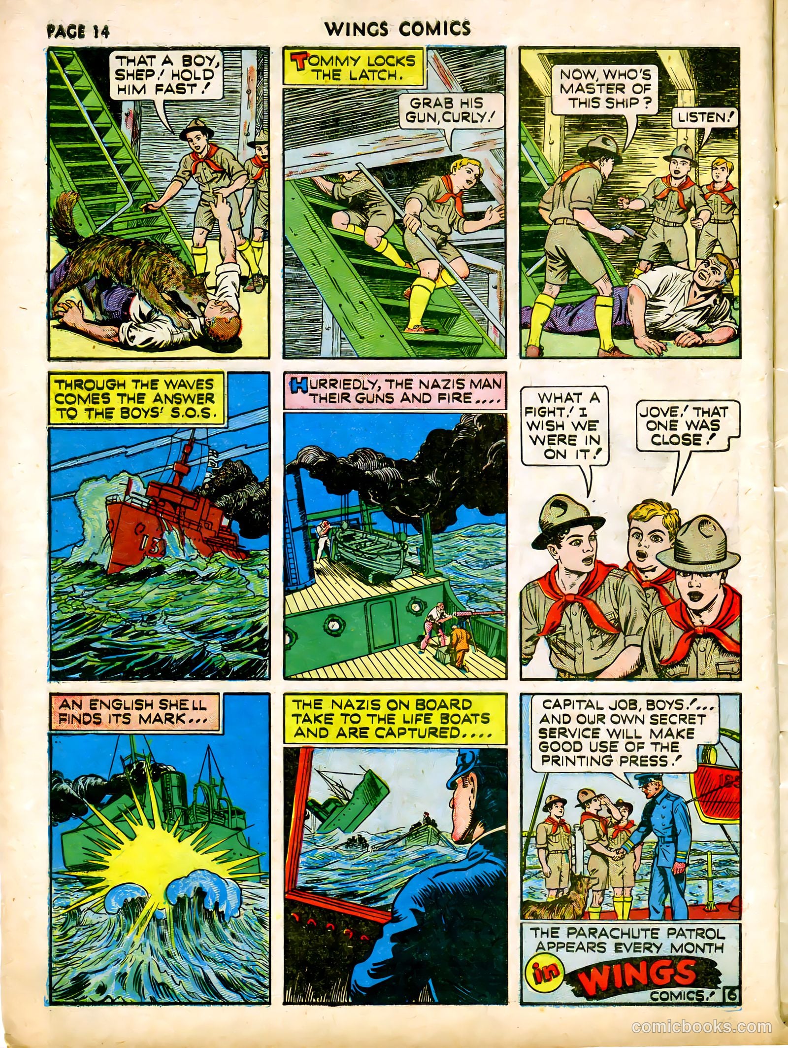 Wings Comics #12 (1941) — page 16 of 68