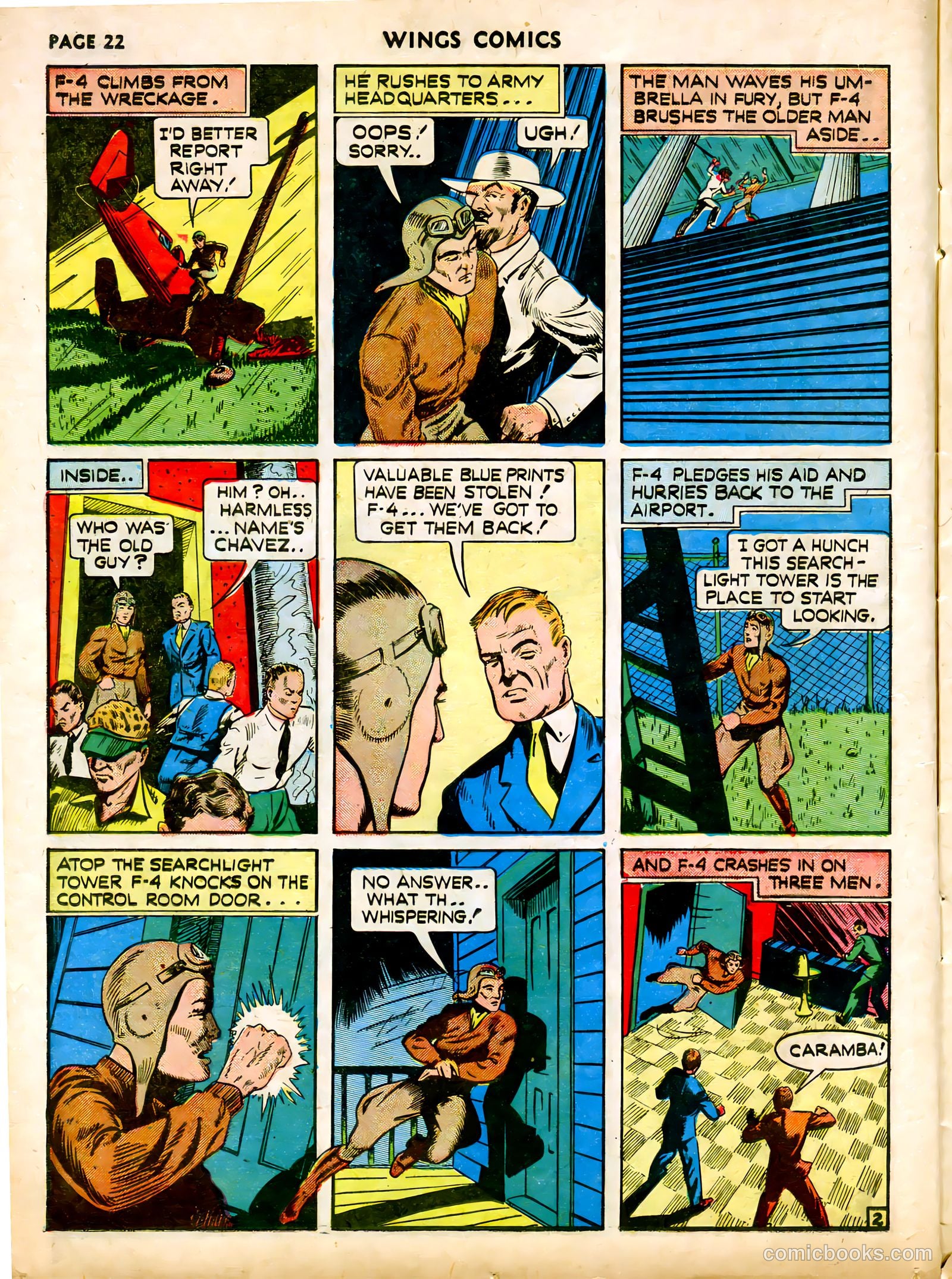 Wings Comics #12 (1941) — page 24 of 68
