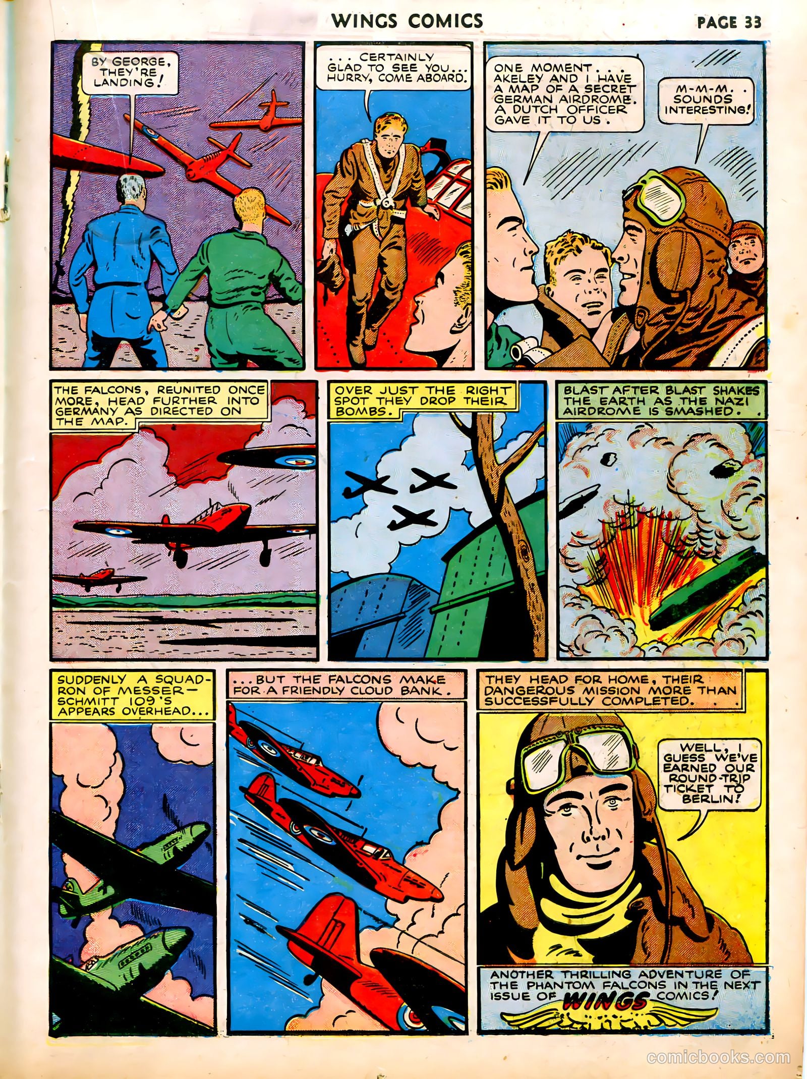 Wings Comics #12 (1941) — page 35 of 68