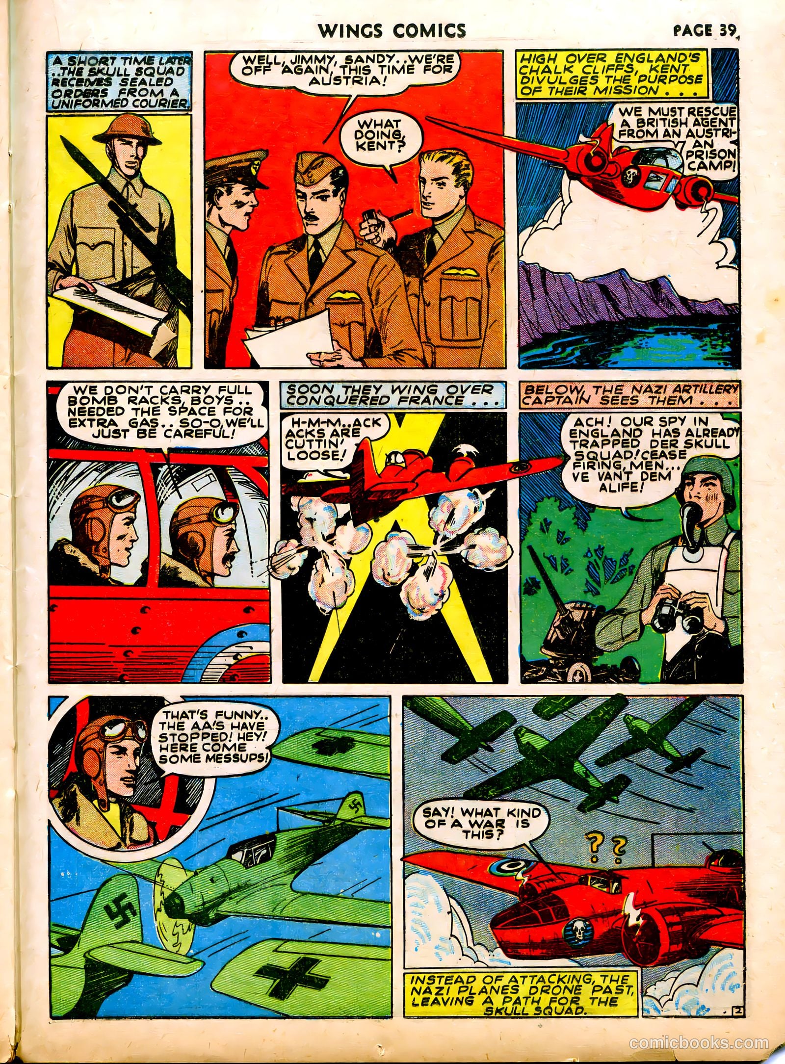 Wings Comics #12 (1941) — page 41 of 68