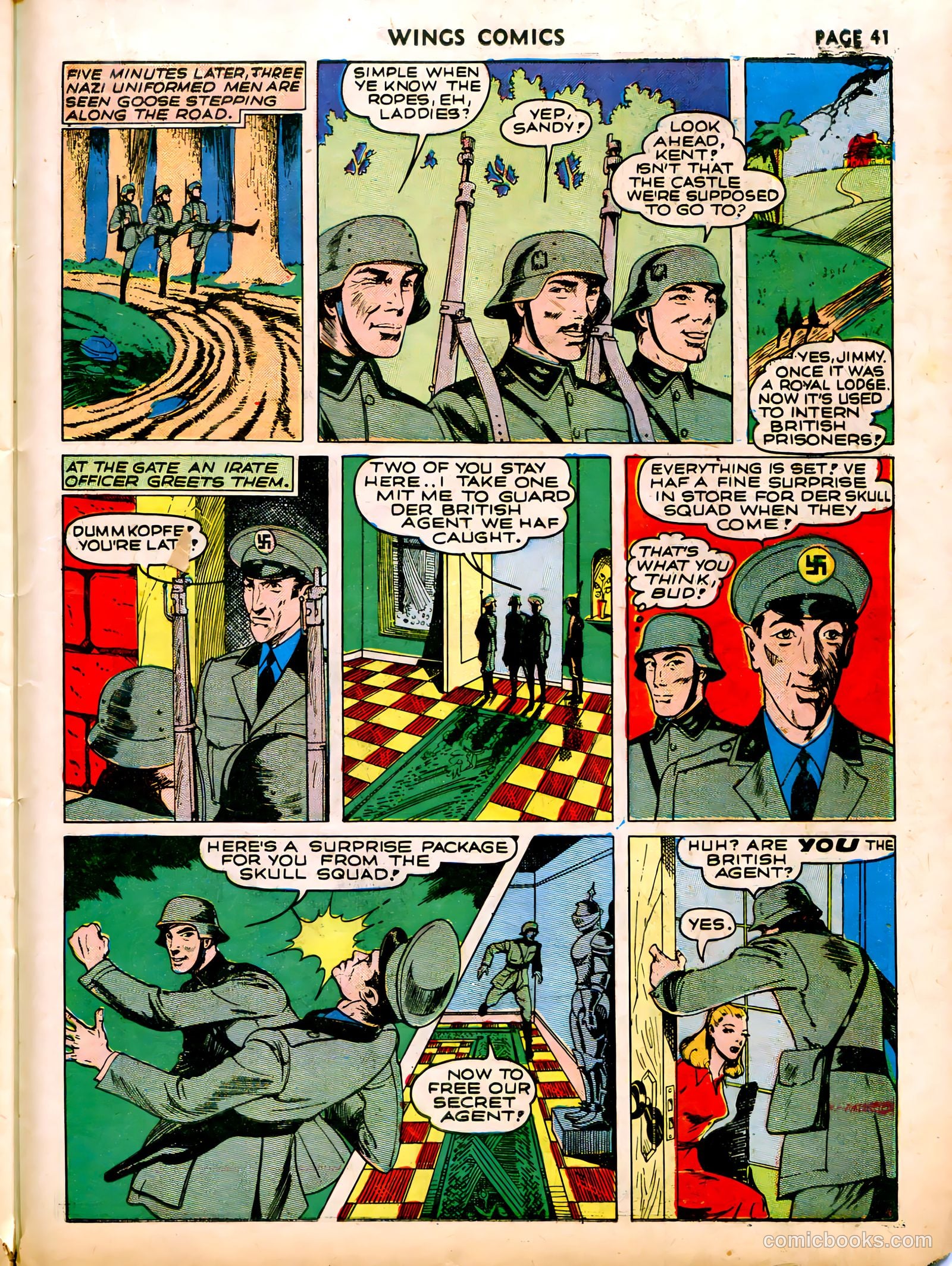 Wings Comics #12 (1941) — page 43 of 68