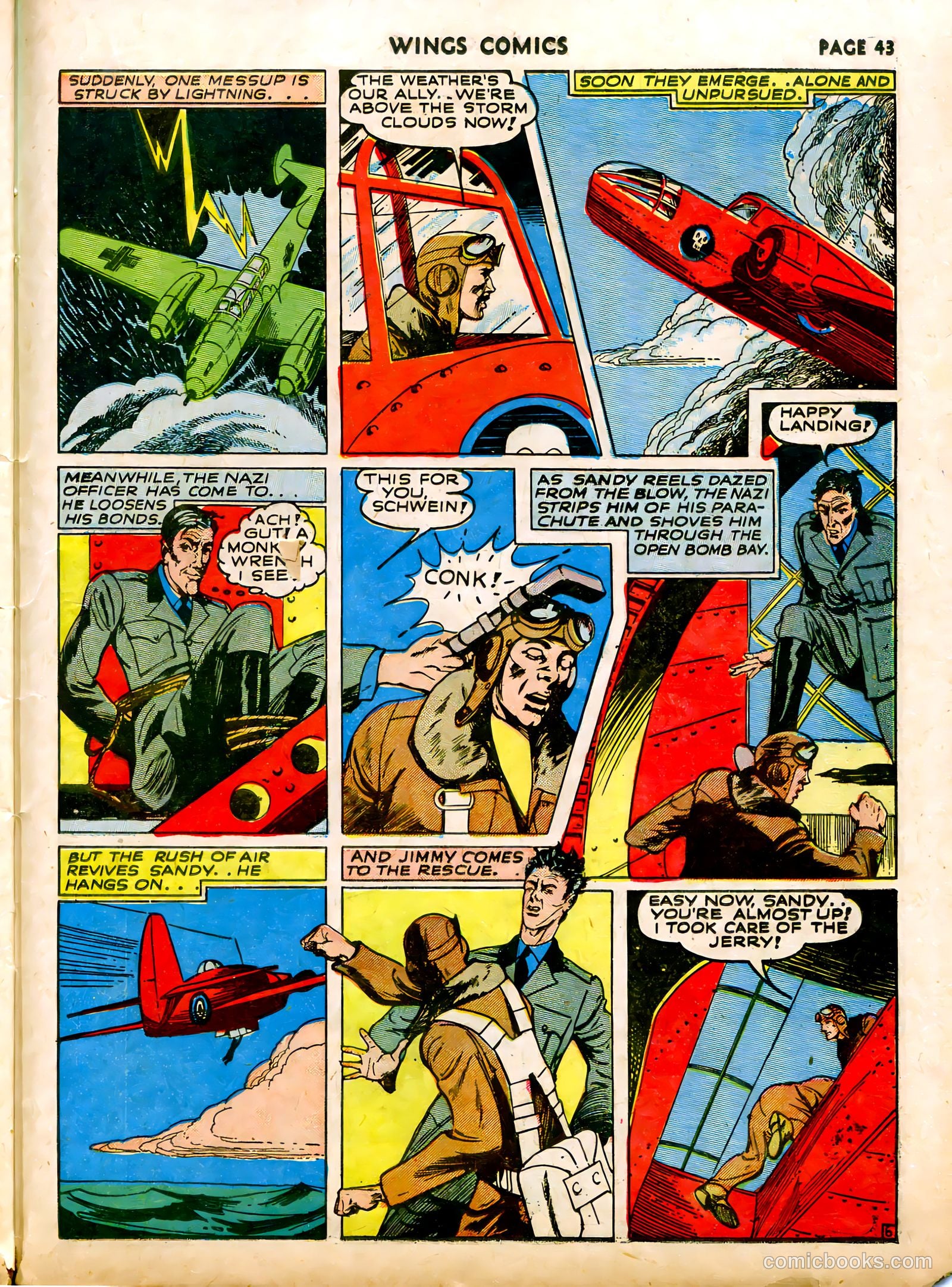 Wings Comics #12 (1941) — page 45 of 68
