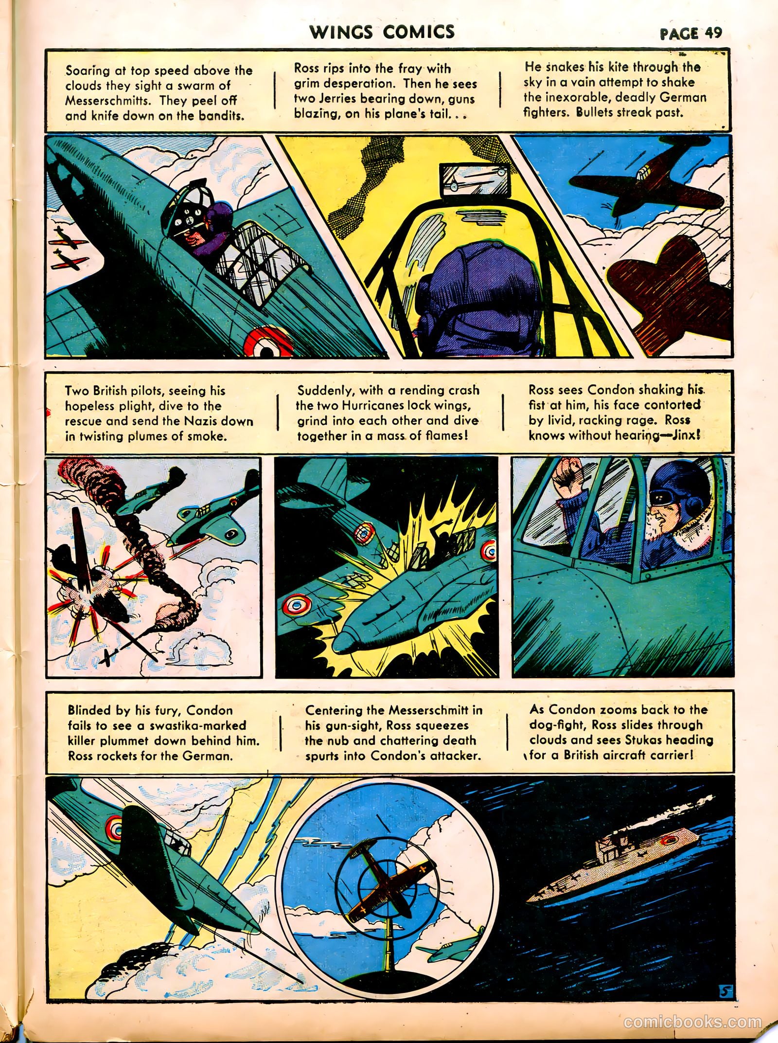 Wings Comics #12 (1941) — page 51 of 68