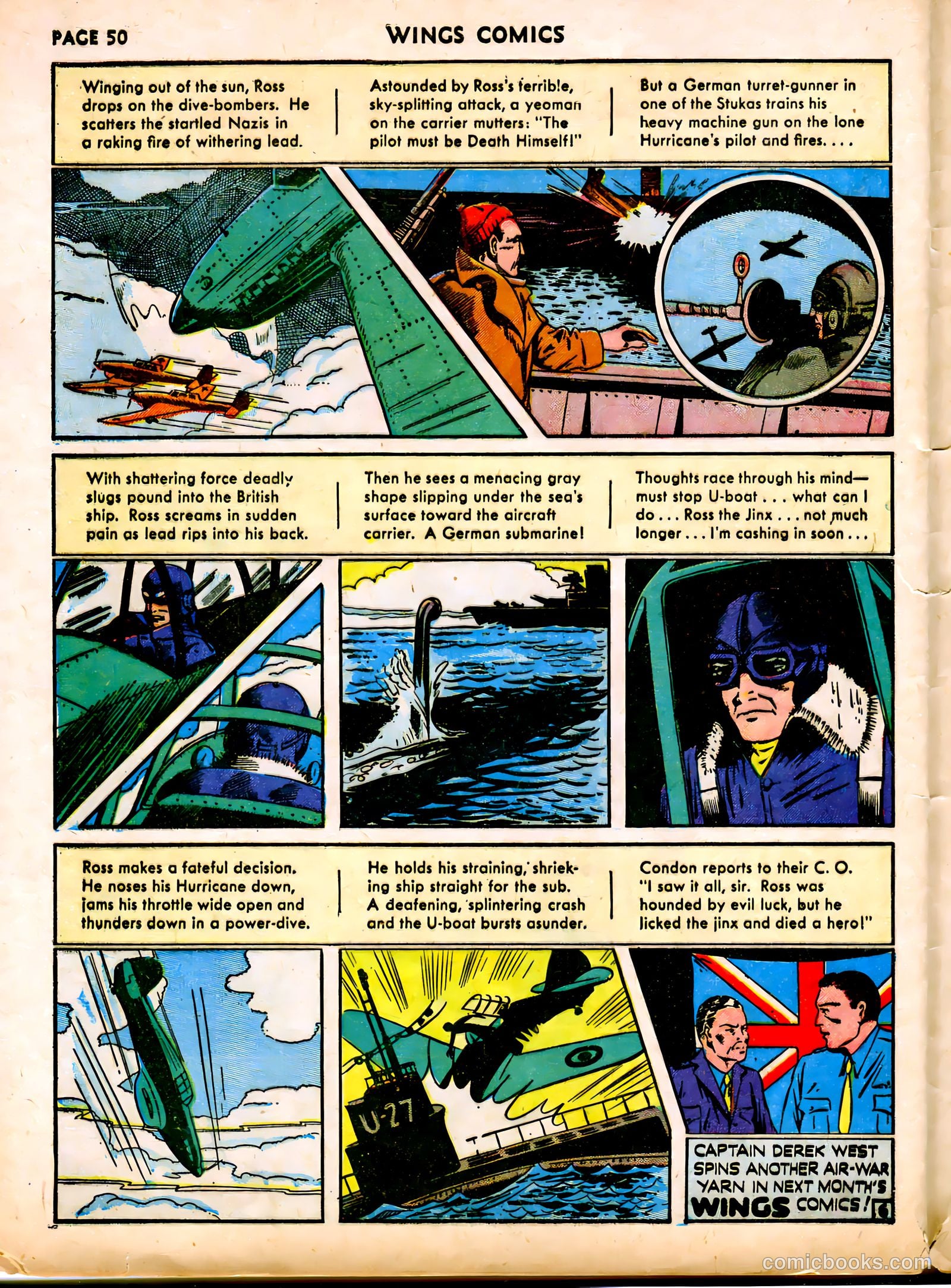 Wings Comics #12 (1941) — page 52 of 68
