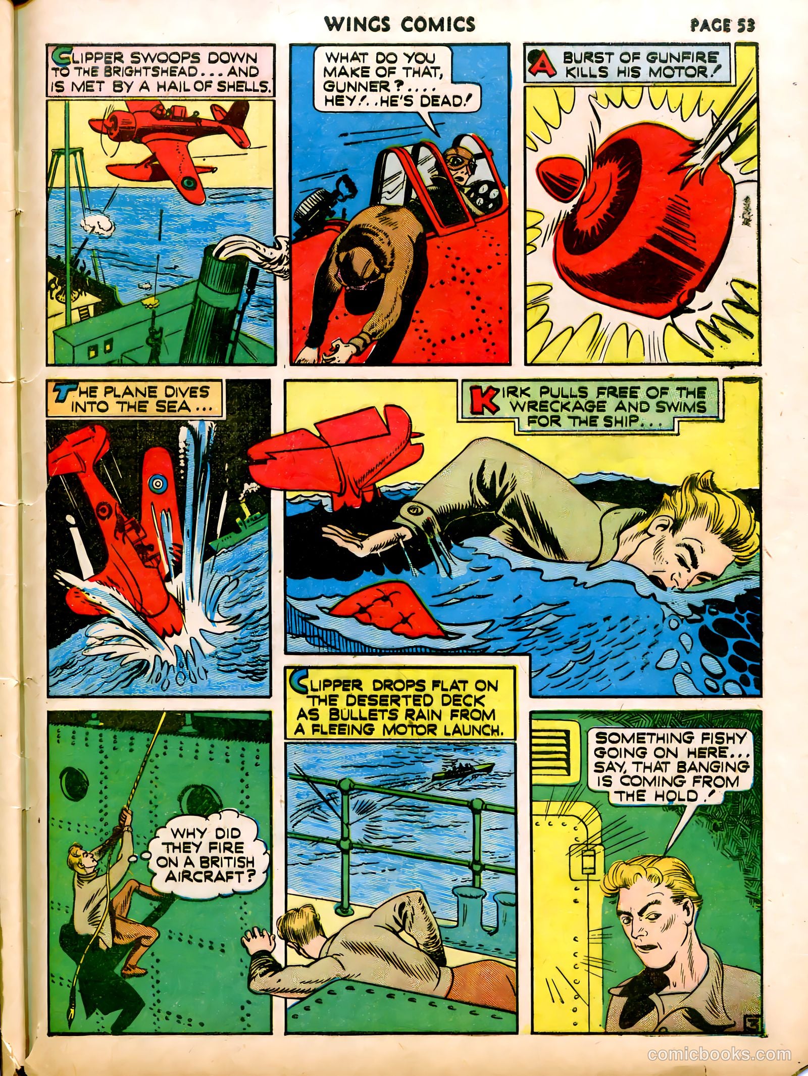 Wings Comics #12 (1941) — page 55 of 68
