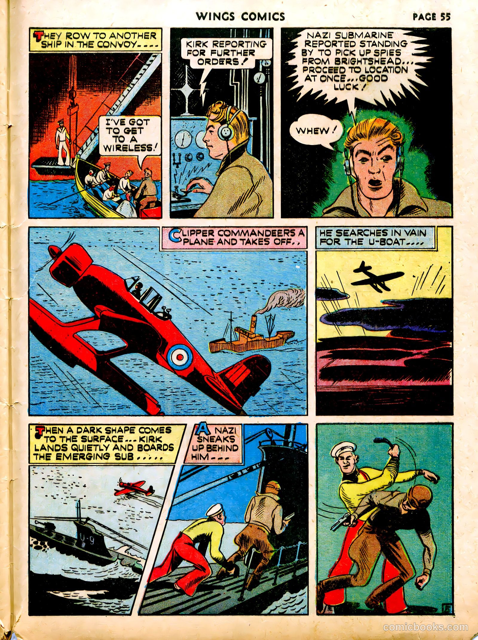 Wings Comics #12 (1941) — page 57 of 68