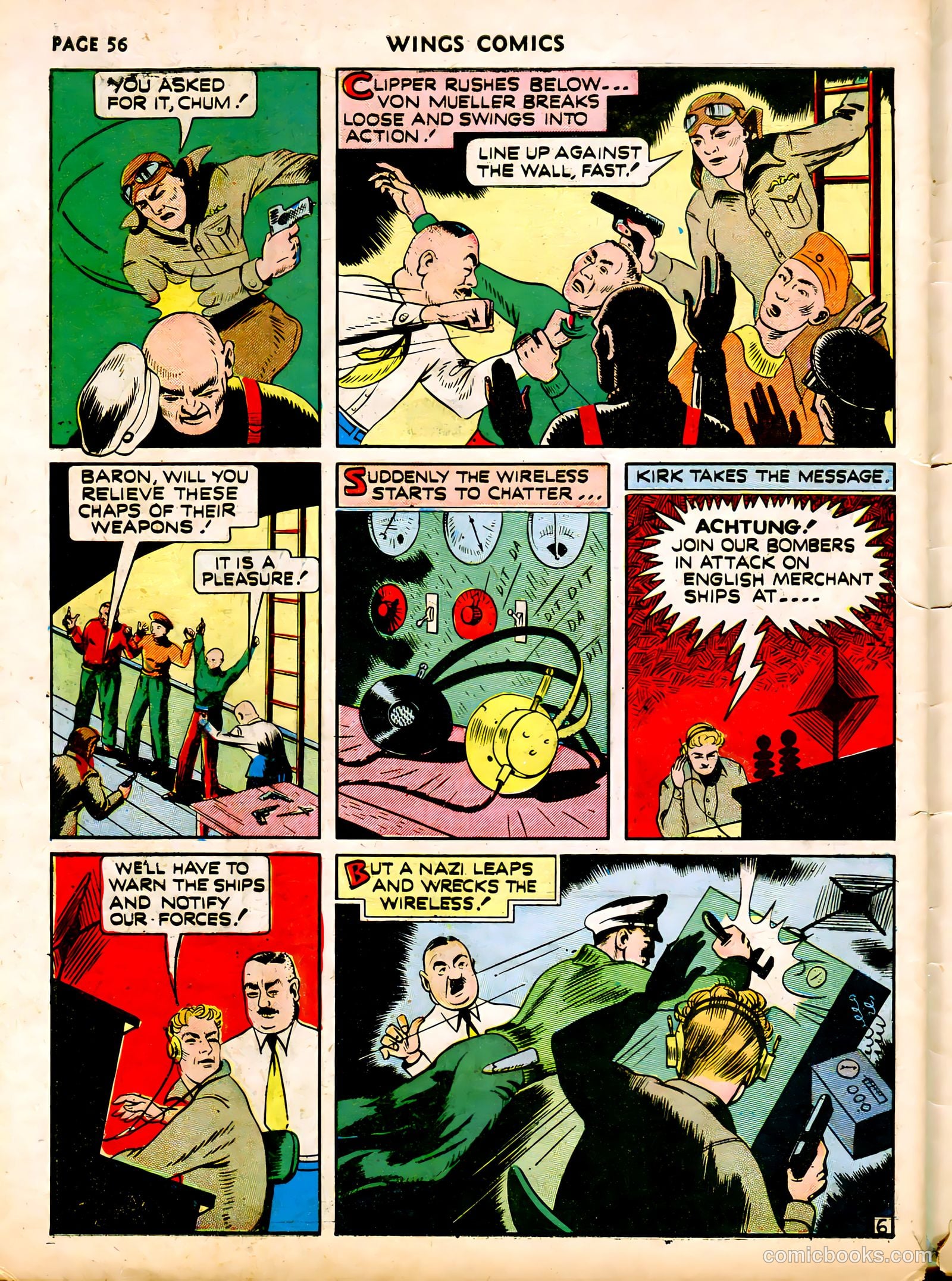 Wings Comics #12 (1941) — page 58 of 68