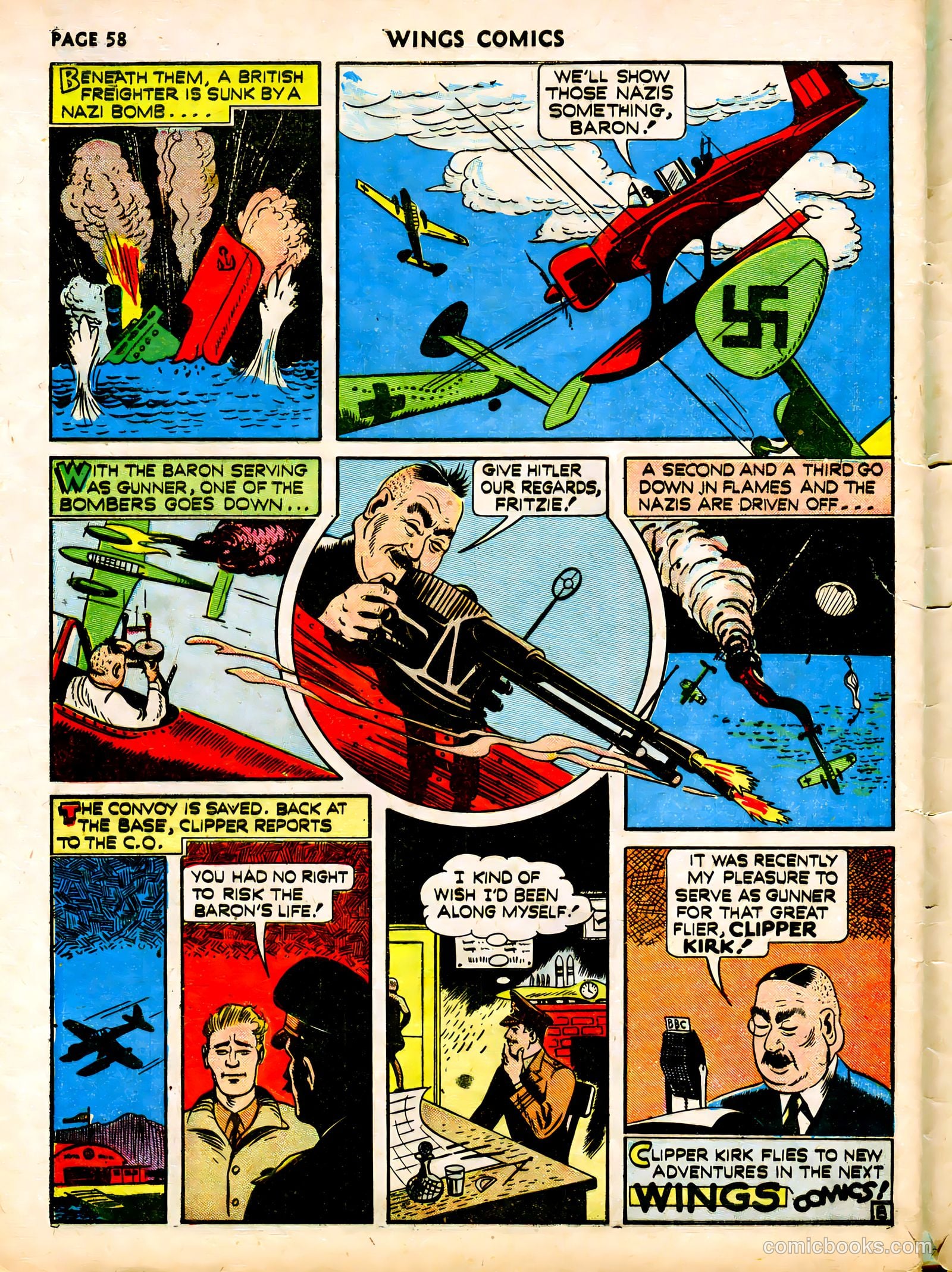 Wings Comics #12 (1941) — page 60 of 68