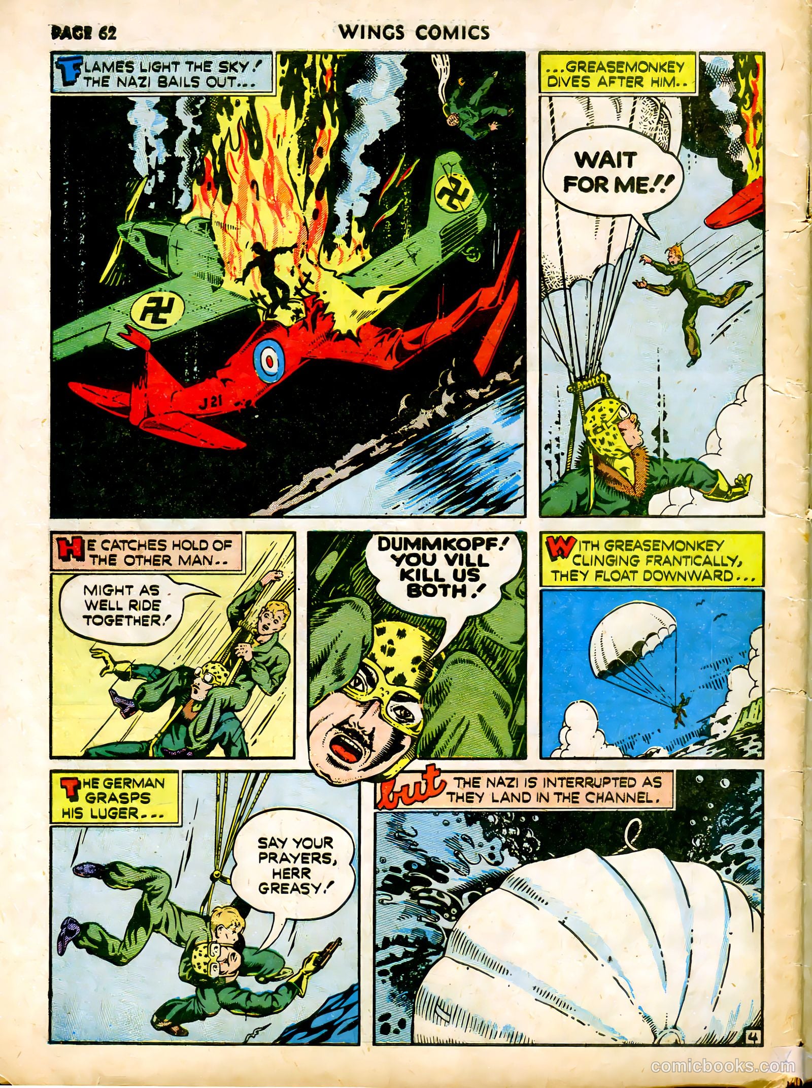 Wings Comics #12 (1941) — page 64 of 68