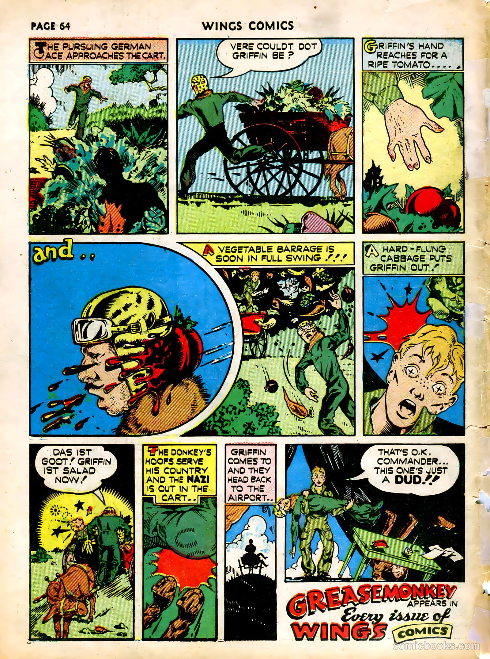 Wings Comics #12 (1941) — page 66 of 68