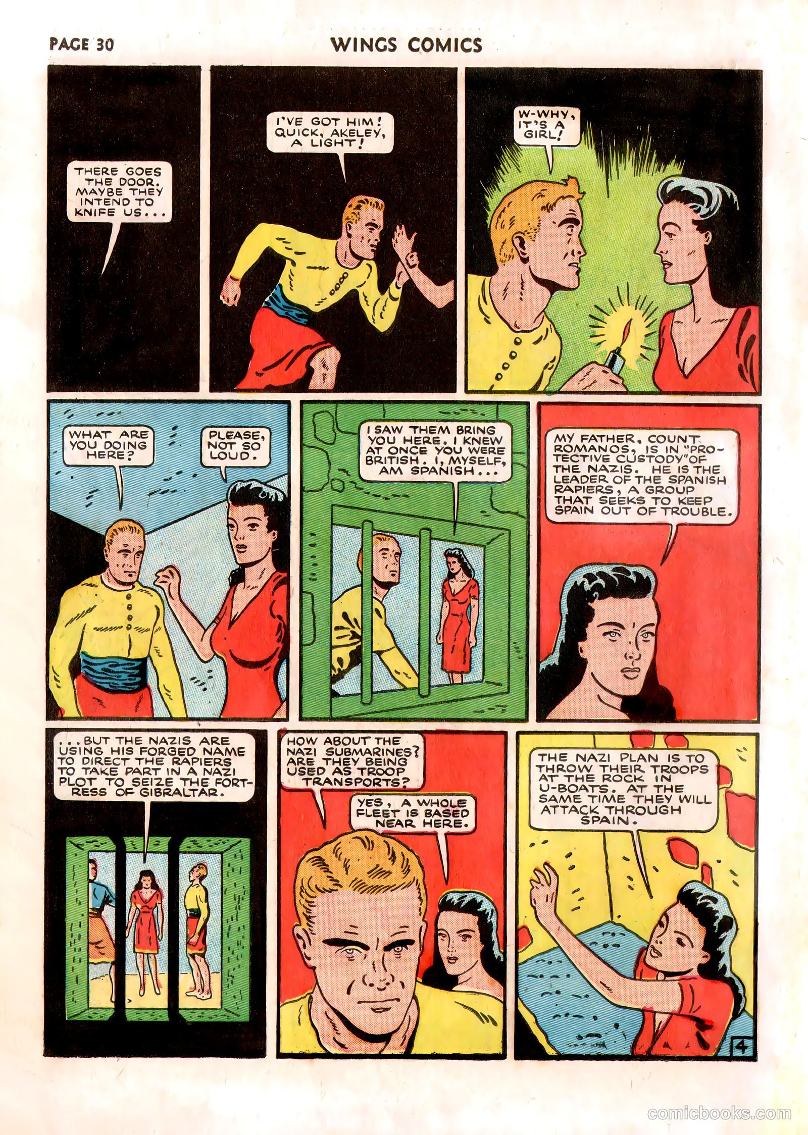 Wings Comics #13 (1941) — page 32 of 68