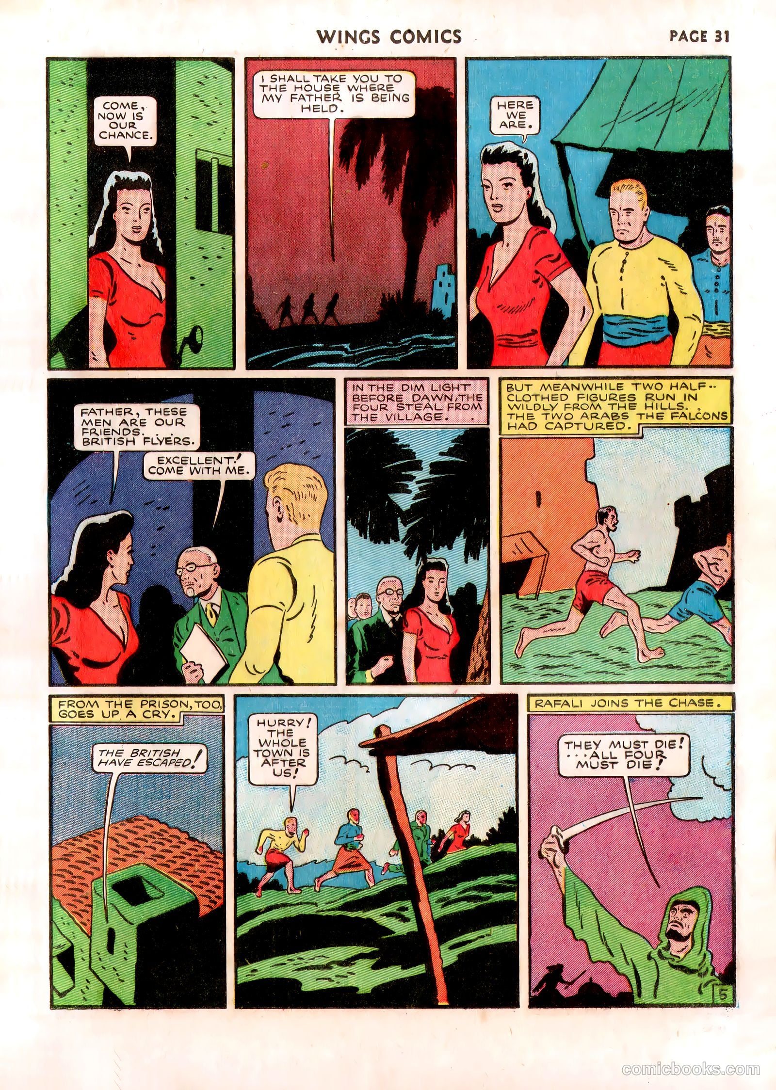 Wings Comics #13 (1941) — page 33 of 68
