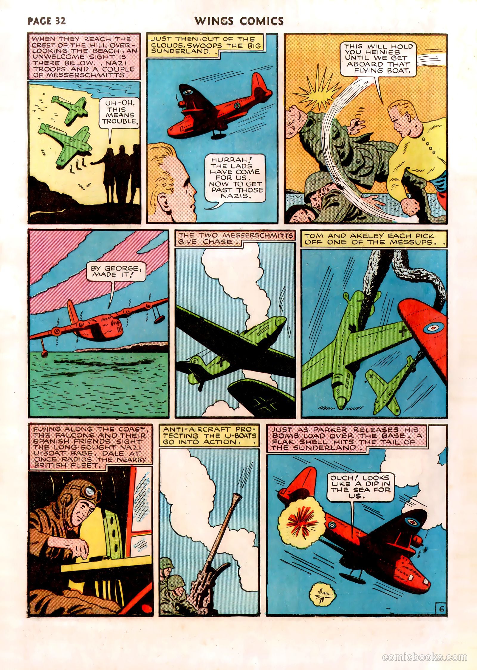 Wings Comics #13 (1941) — page 34 of 68