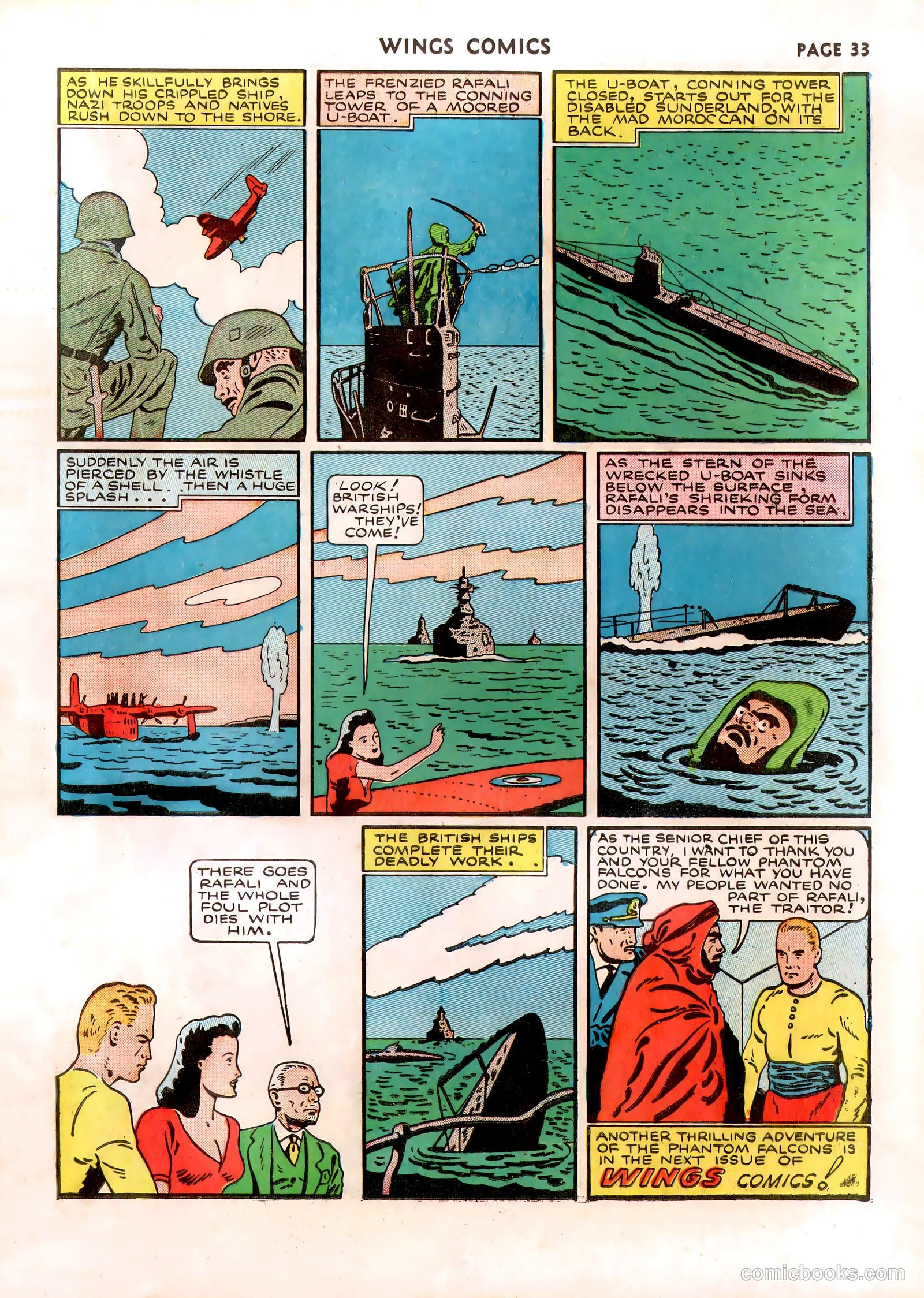 Wings Comics #13 (1941) — page 35 of 68