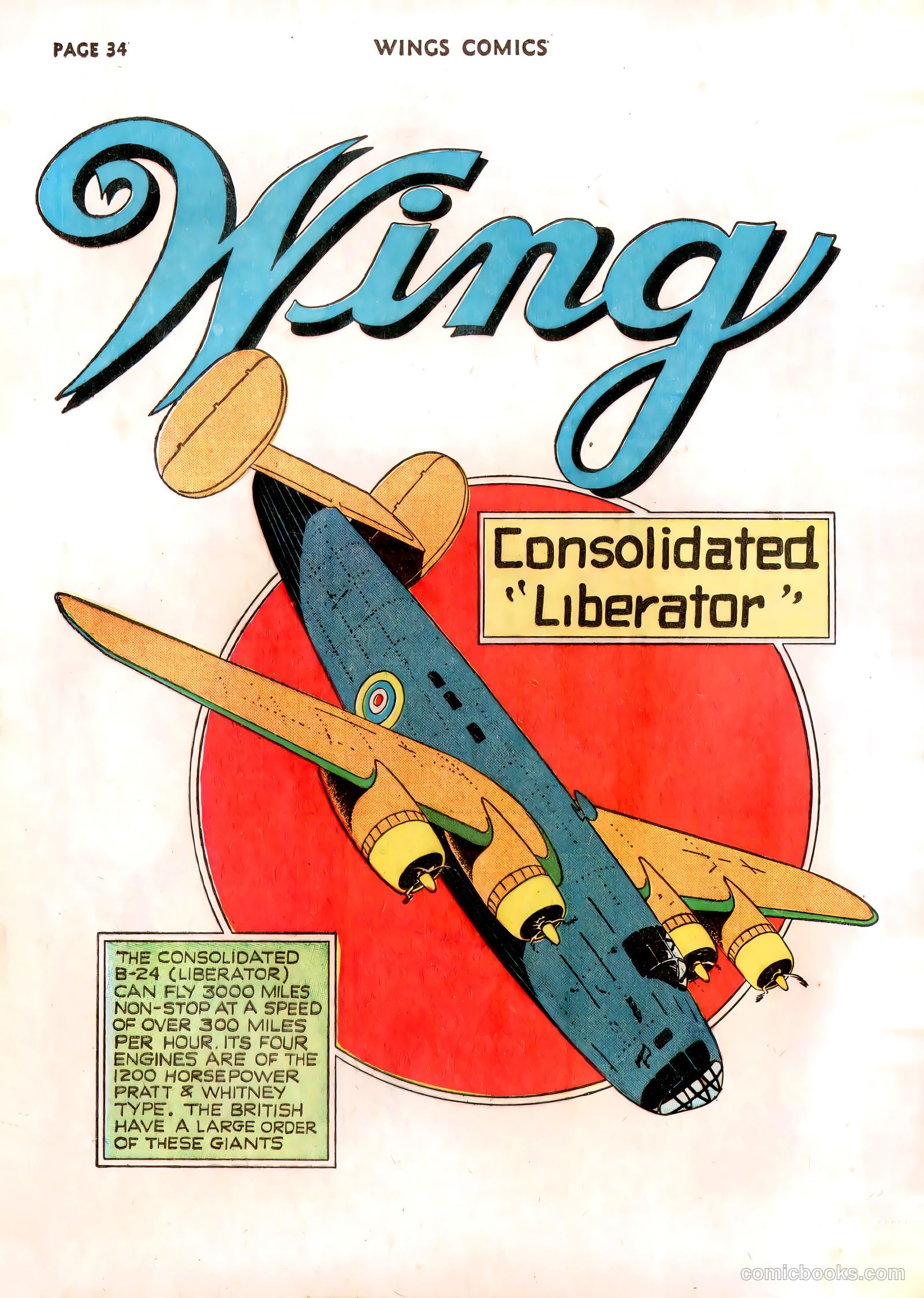 Wings Comics #13 (1941) — page 36 of 68