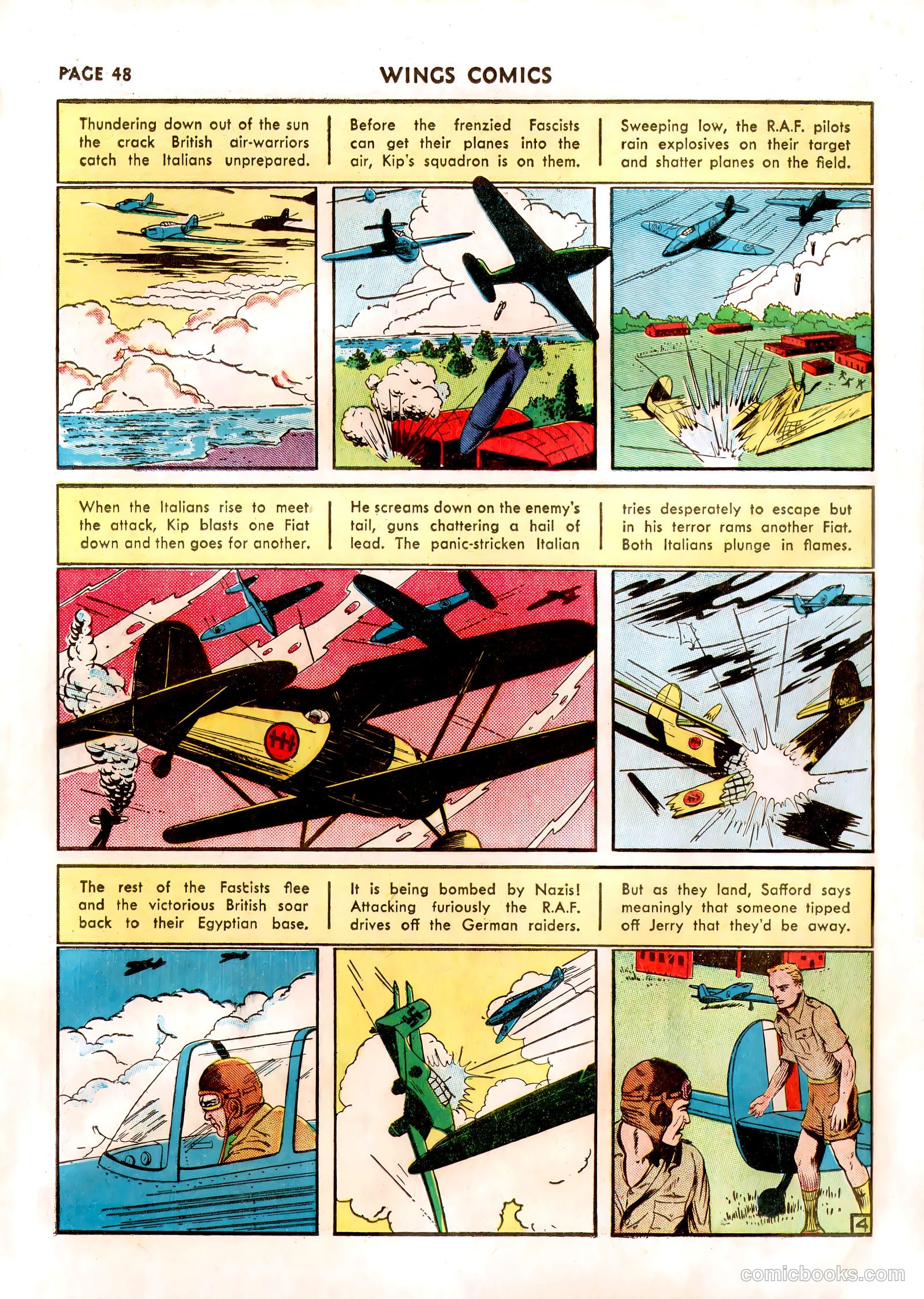 Wings Comics #13 (1941) — page 50 of 68