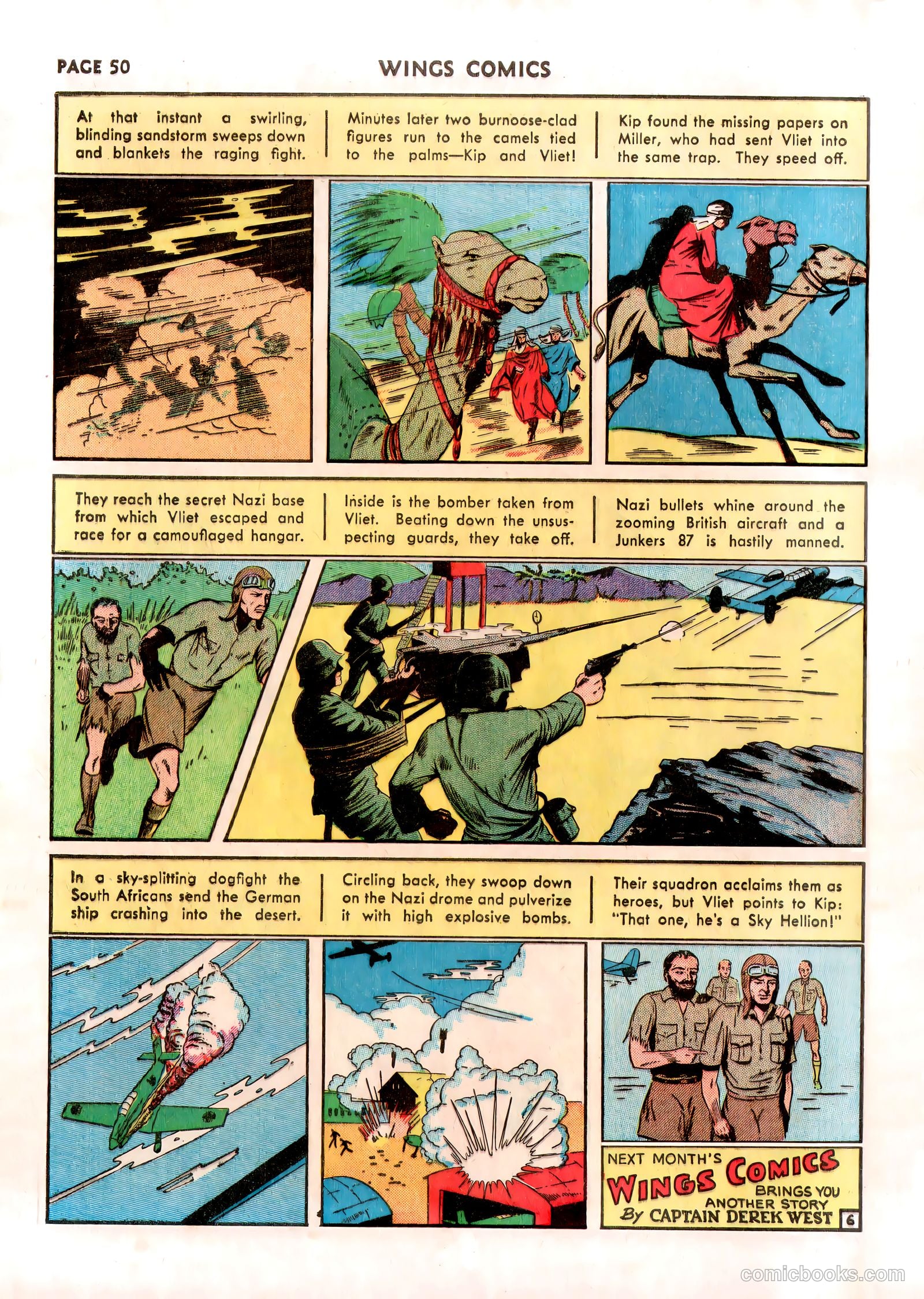 Wings Comics #13 (1941) — page 52 of 68