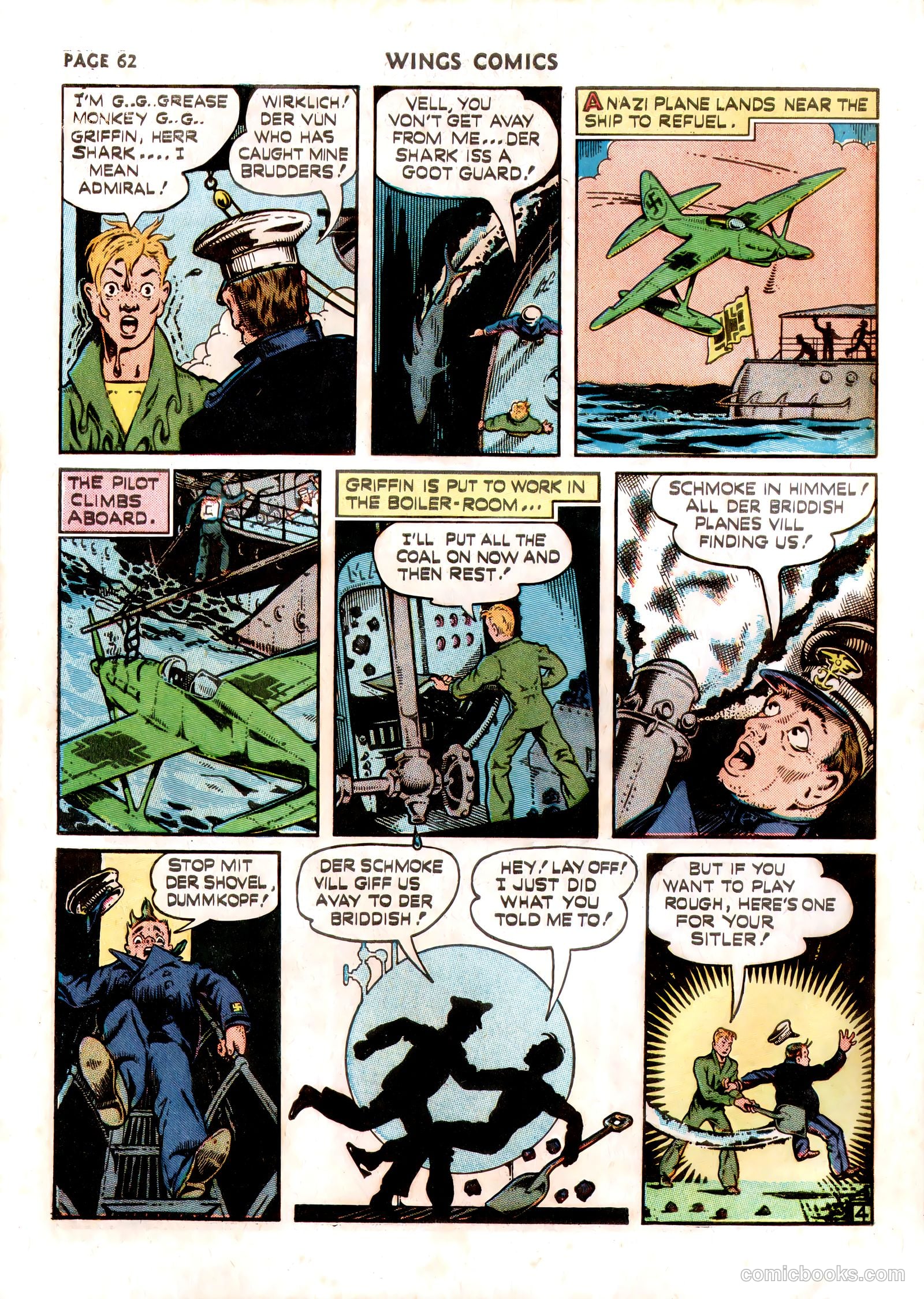 Wings Comics #13 (1941) — page 64 of 68