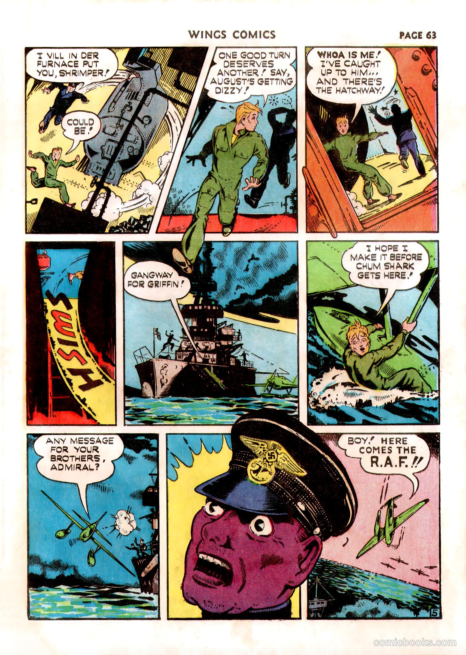 Wings Comics #13 (1941) — page 65 of 68