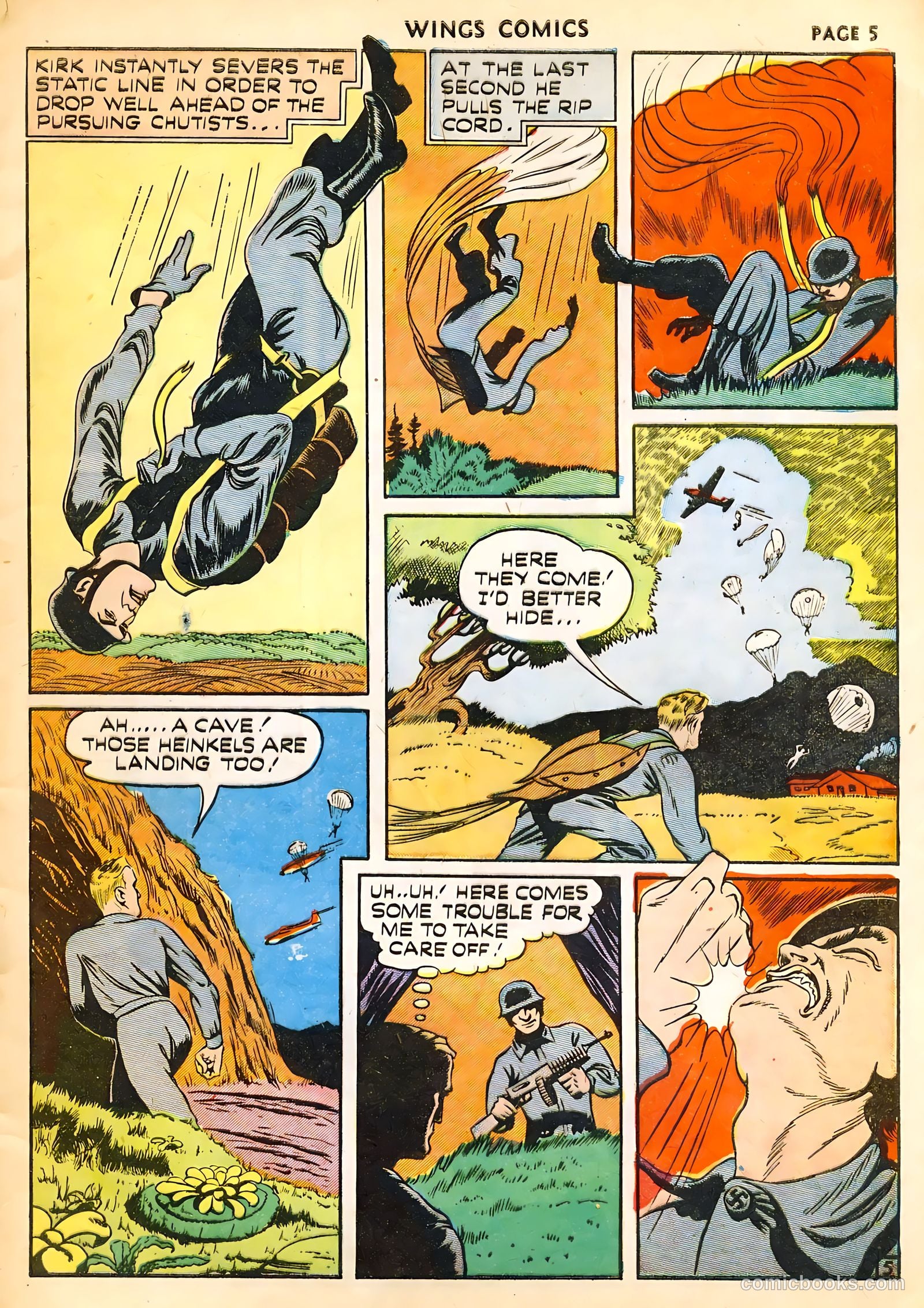Wings Comics #14 (1941) — page 7 of 68