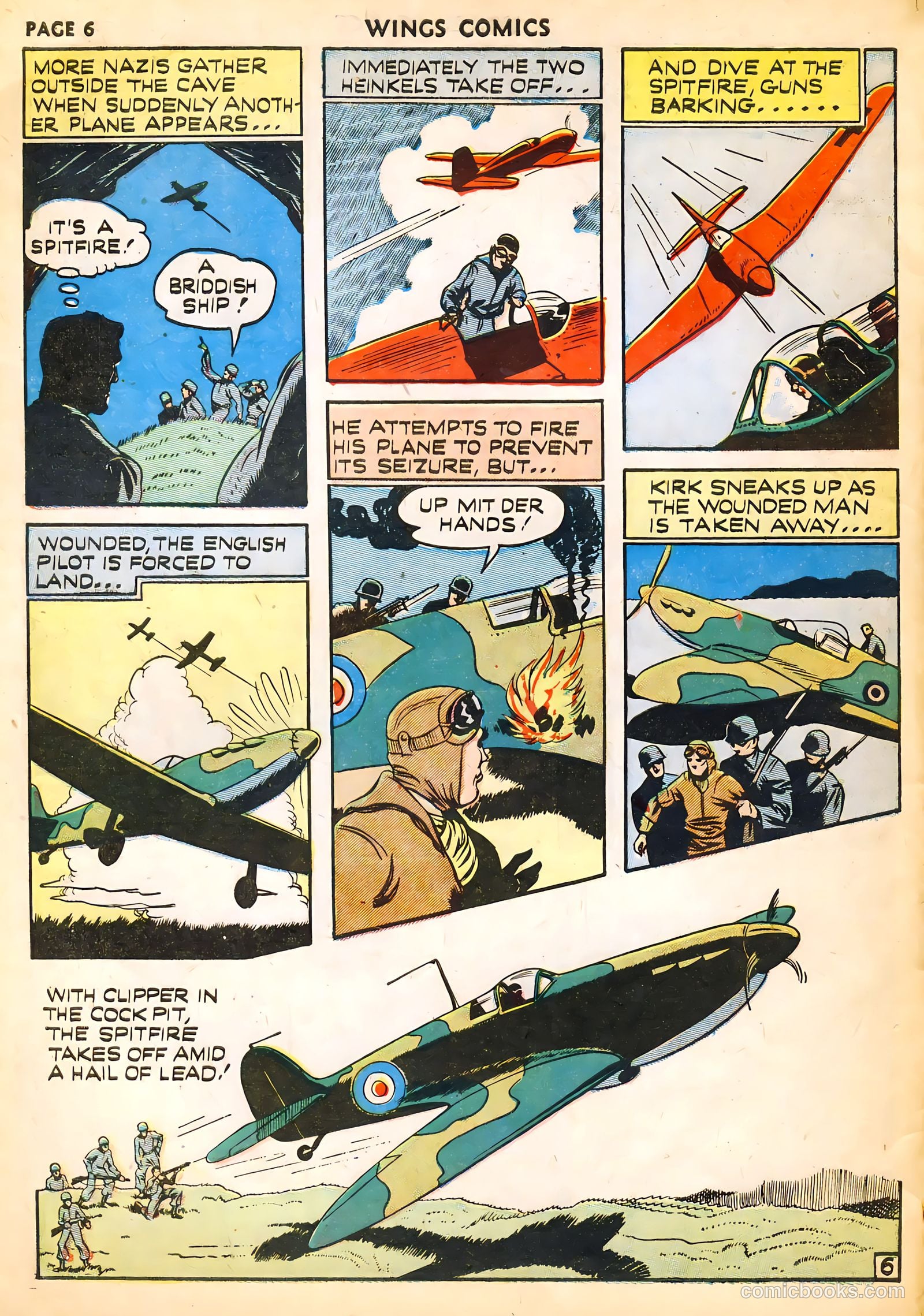 Wings Comics #14 (1941) — page 8 of 68