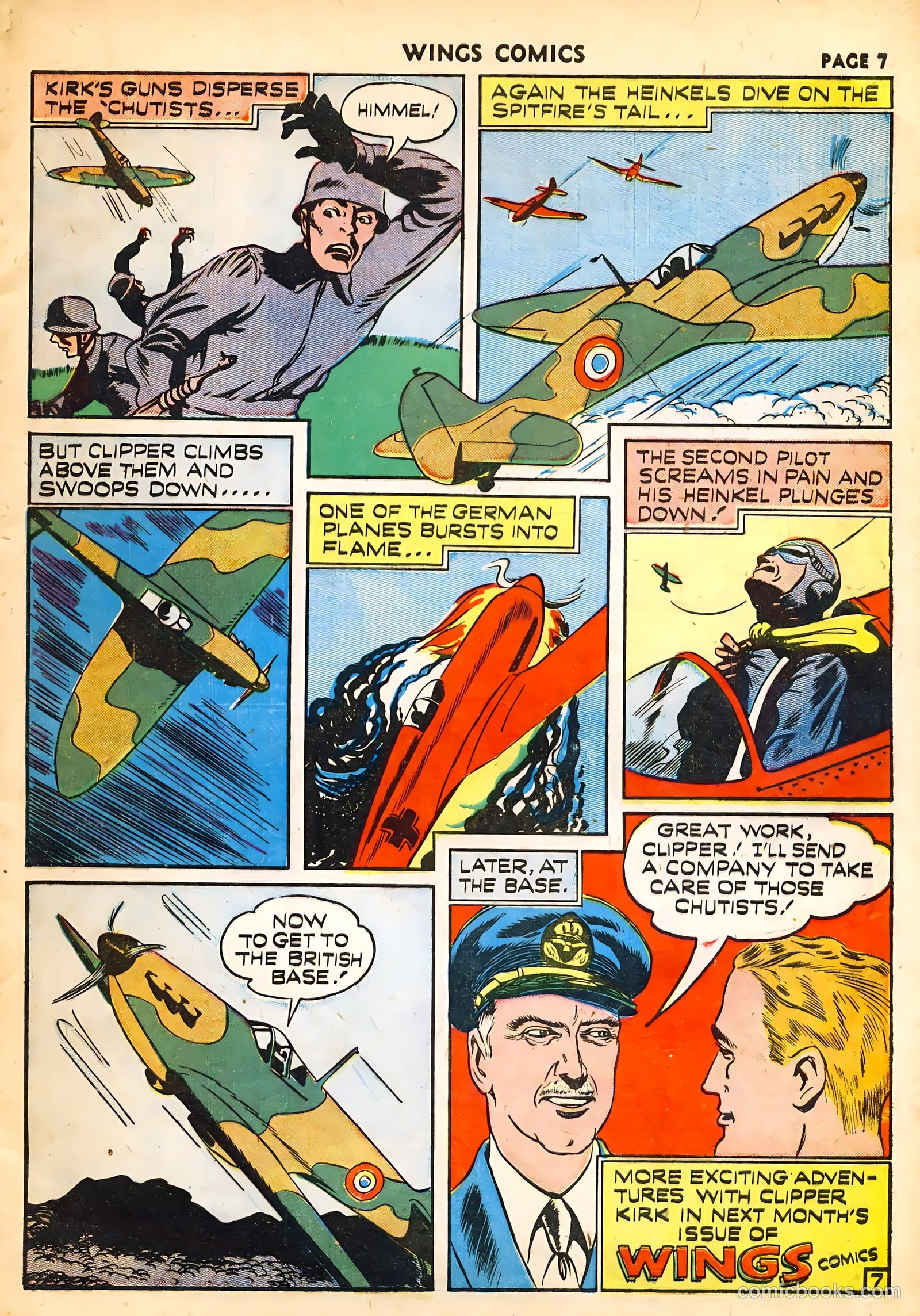 Wings Comics #14 (1941) — page 9 of 68