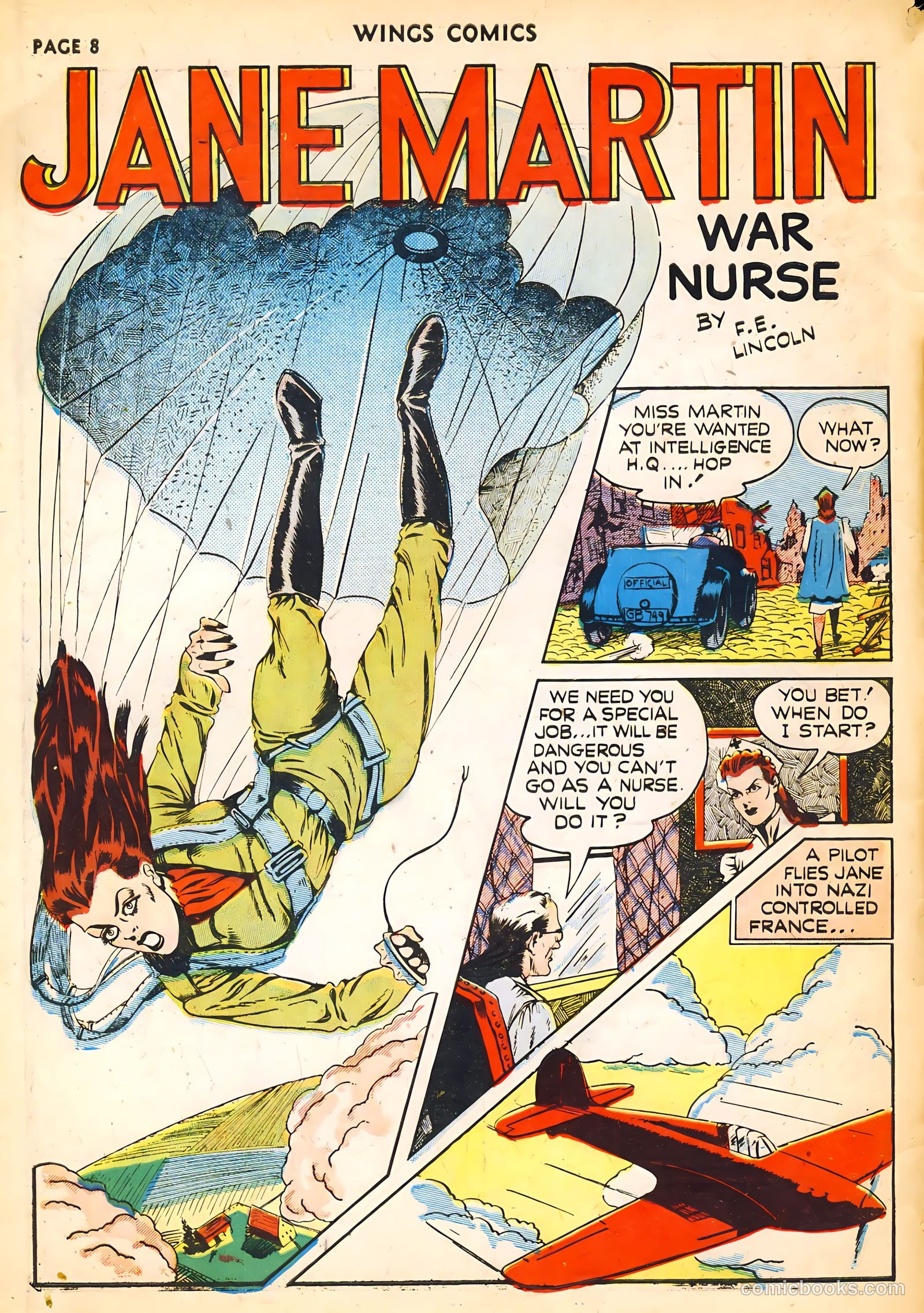 Wings Comics #14 (1941) — page 10 of 68