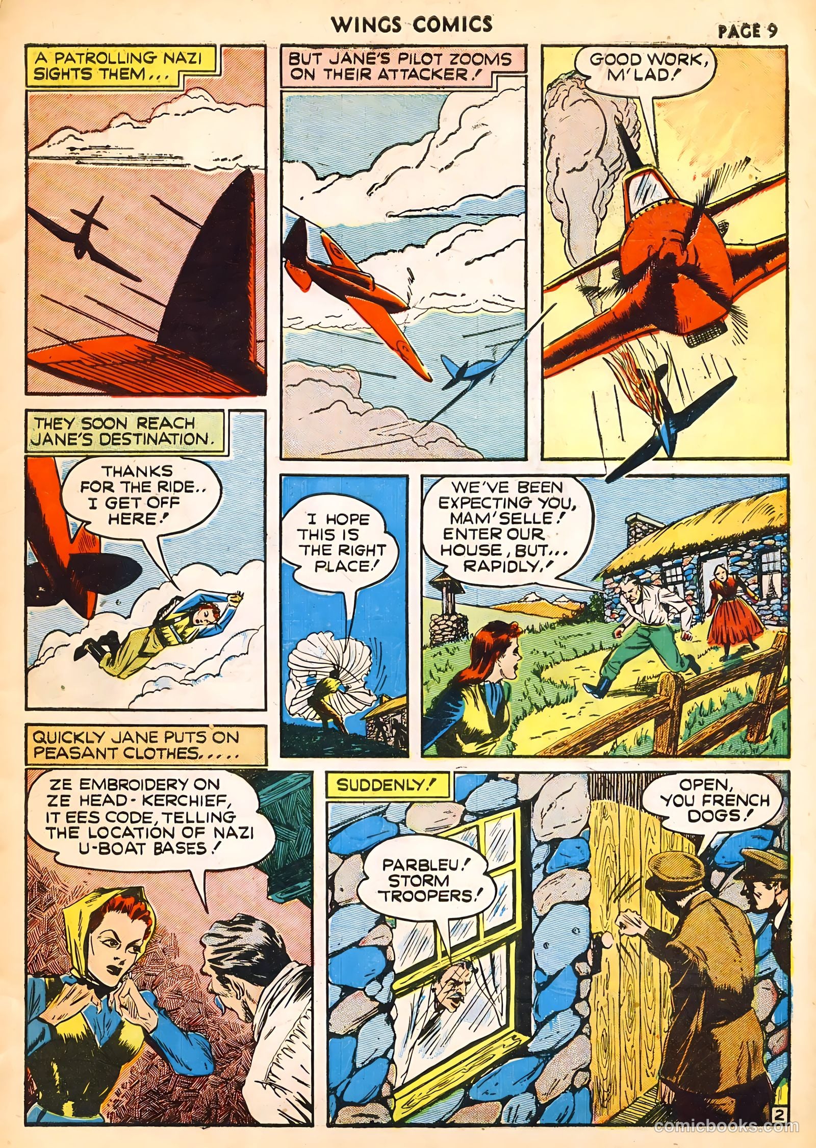 Wings Comics #14 (1941) — page 11 of 68