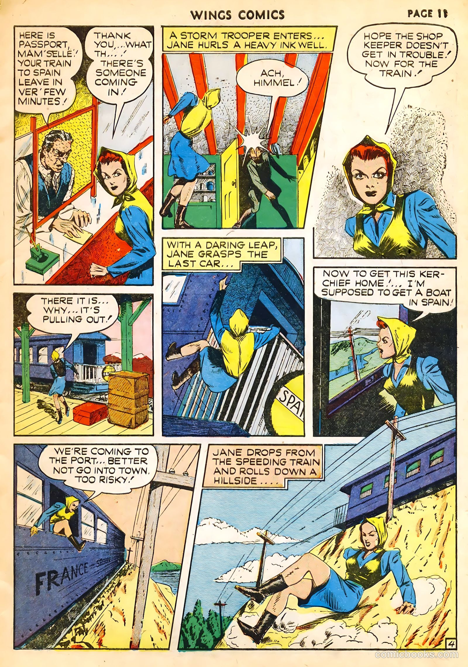 Wings Comics #14 (1941) — page 13 of 68