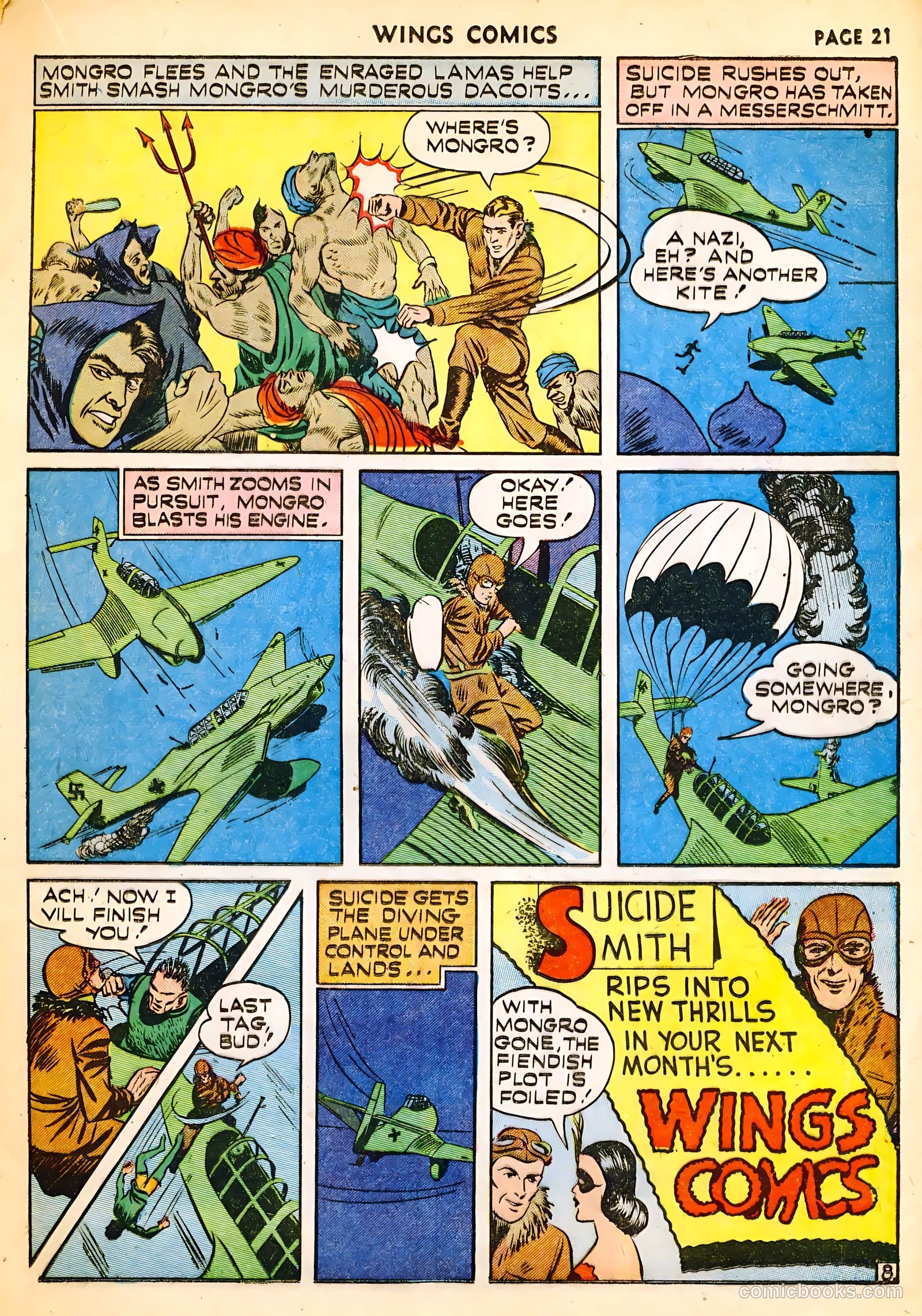 Wings Comics #14 (1941) — page 23 of 68