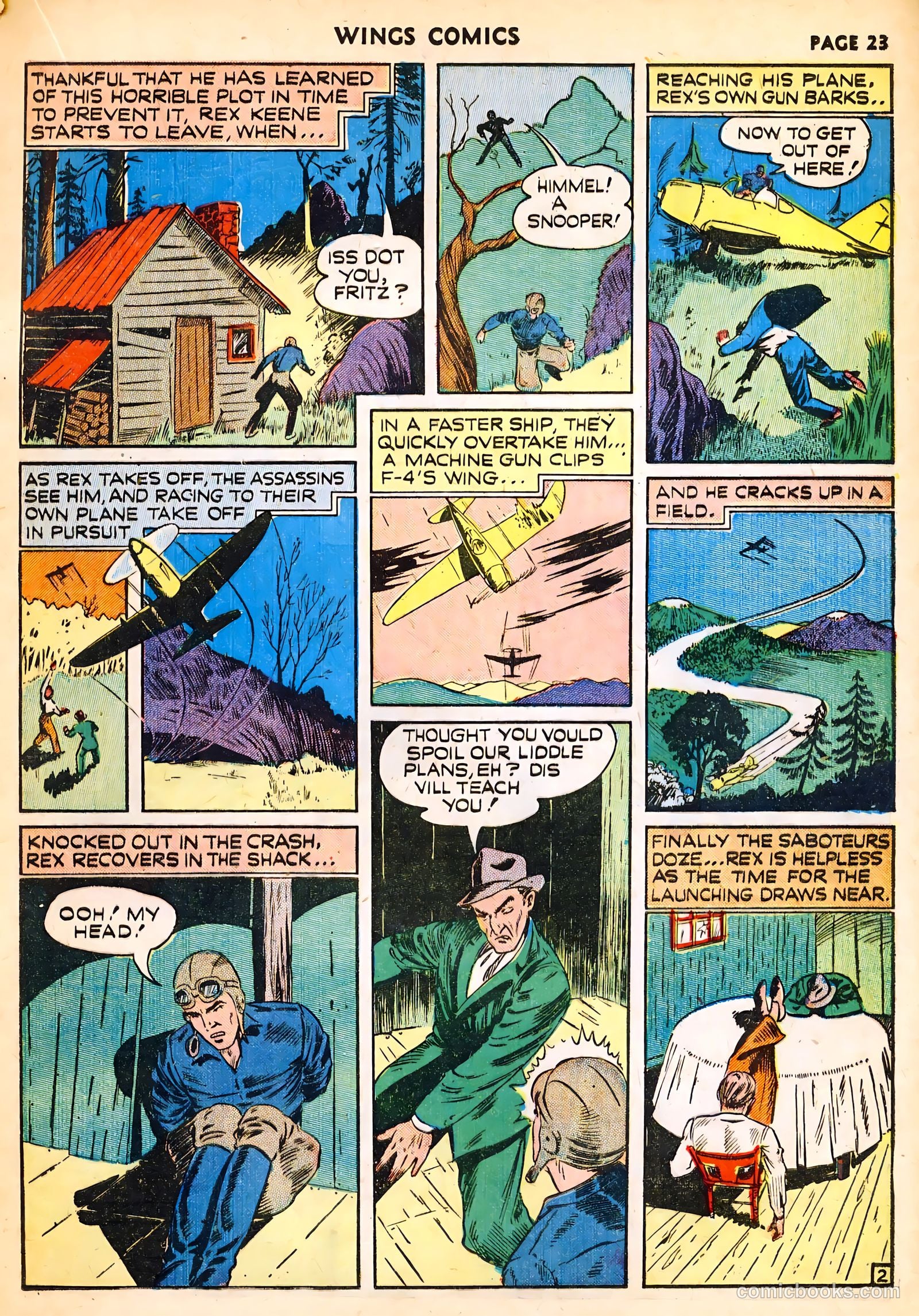 Wings Comics #14 (1941) — page 25 of 68
