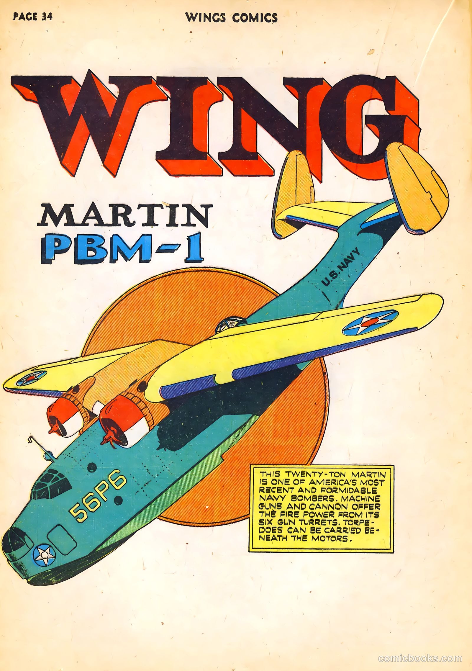Wings Comics #14 (1941) — page 36 of 68