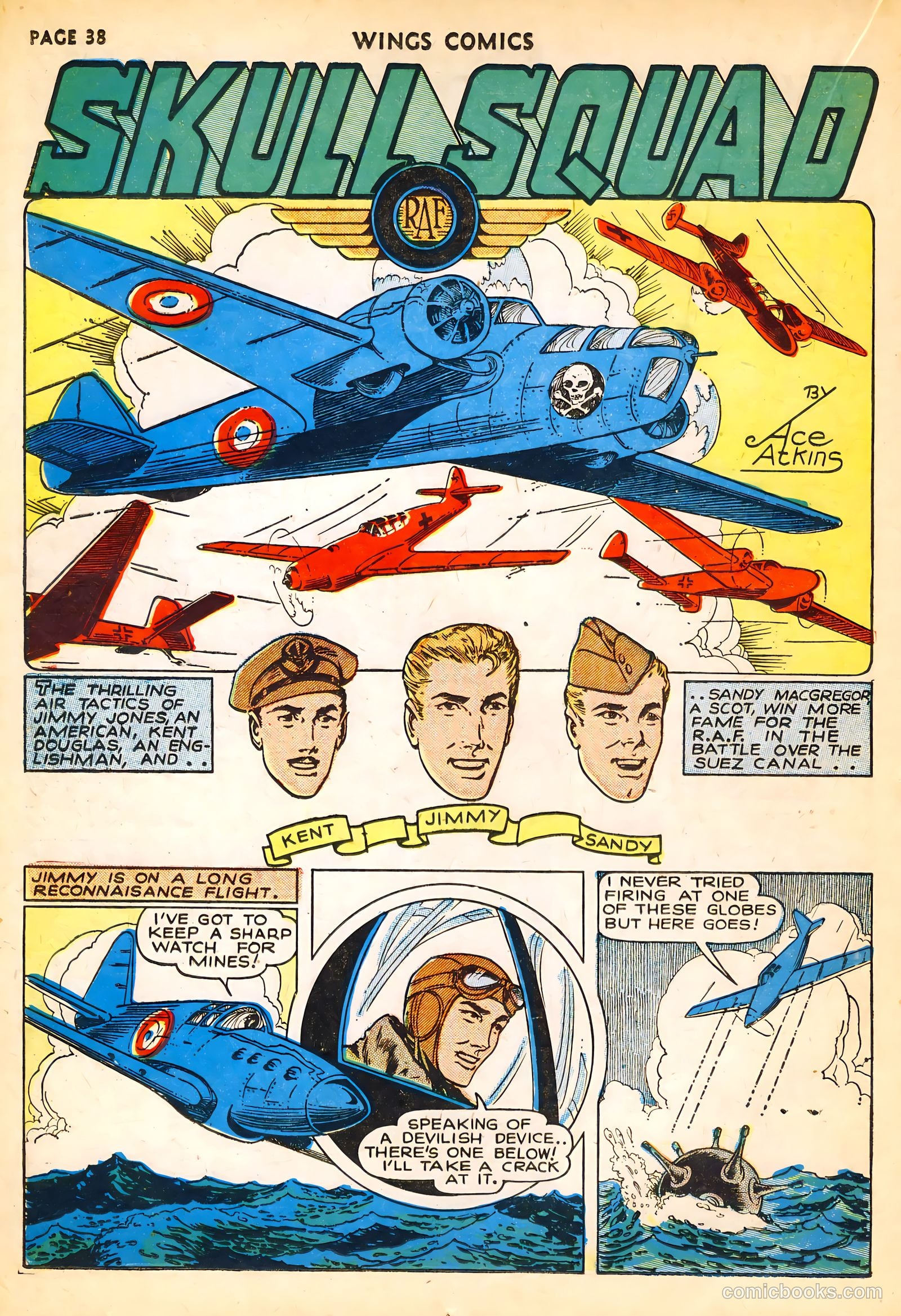Wings Comics #14 (1941) — page 40 of 68