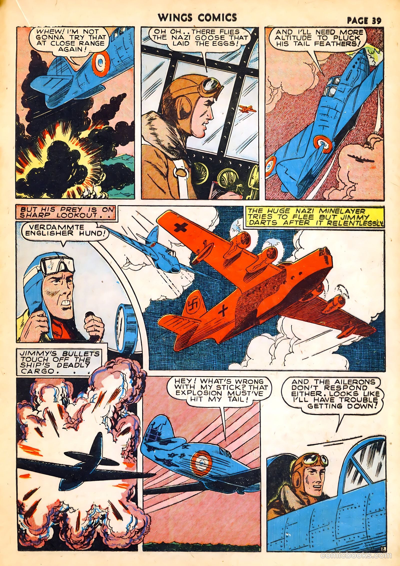 Wings Comics #14 (1941) — page 41 of 68