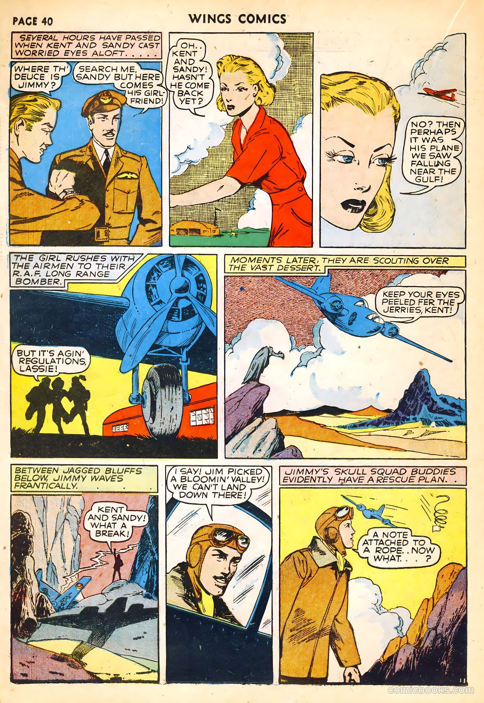 Wings Comics #14 (1941) — page 42 of 68