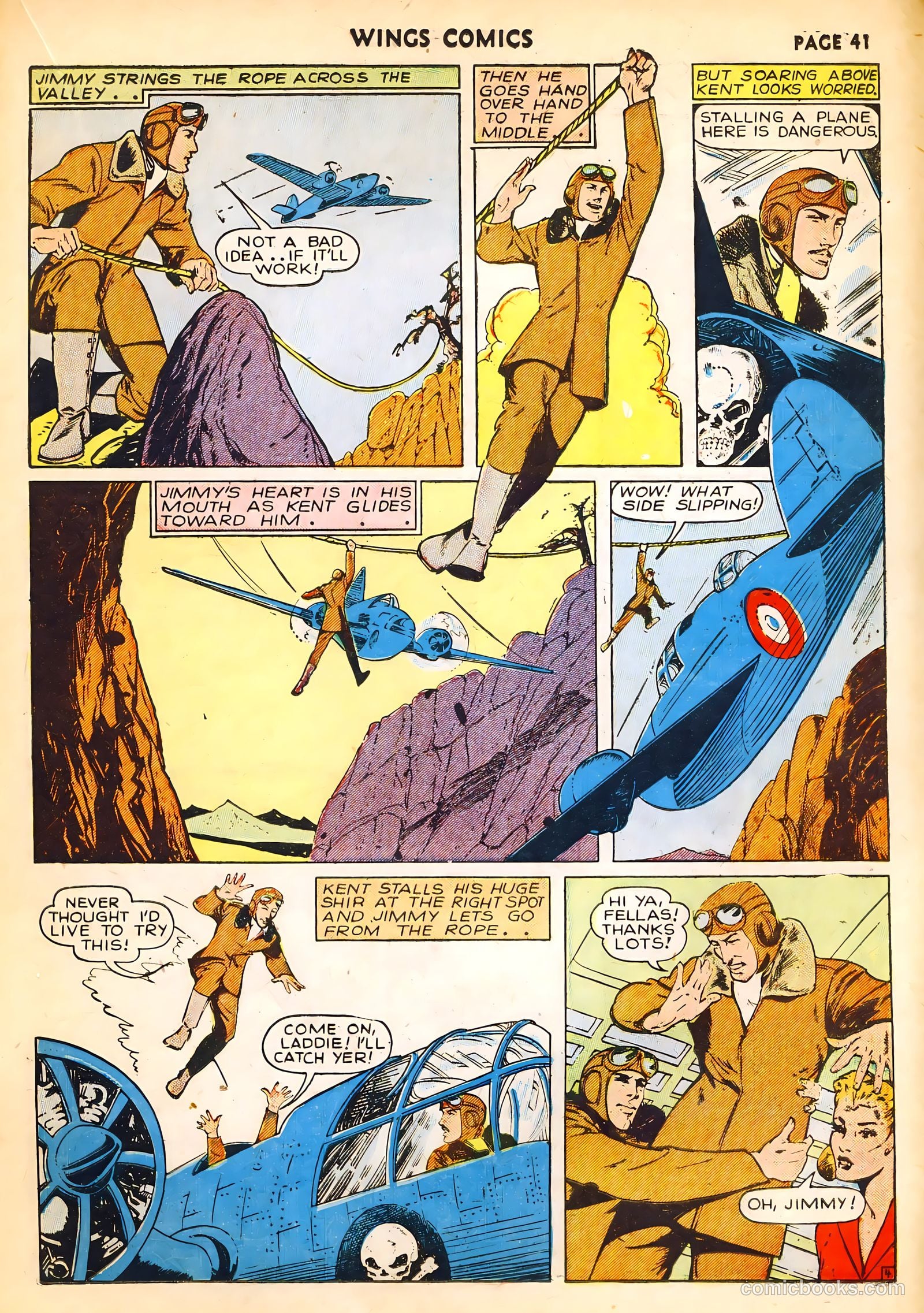 Wings Comics #14 (1941) — page 43 of 68