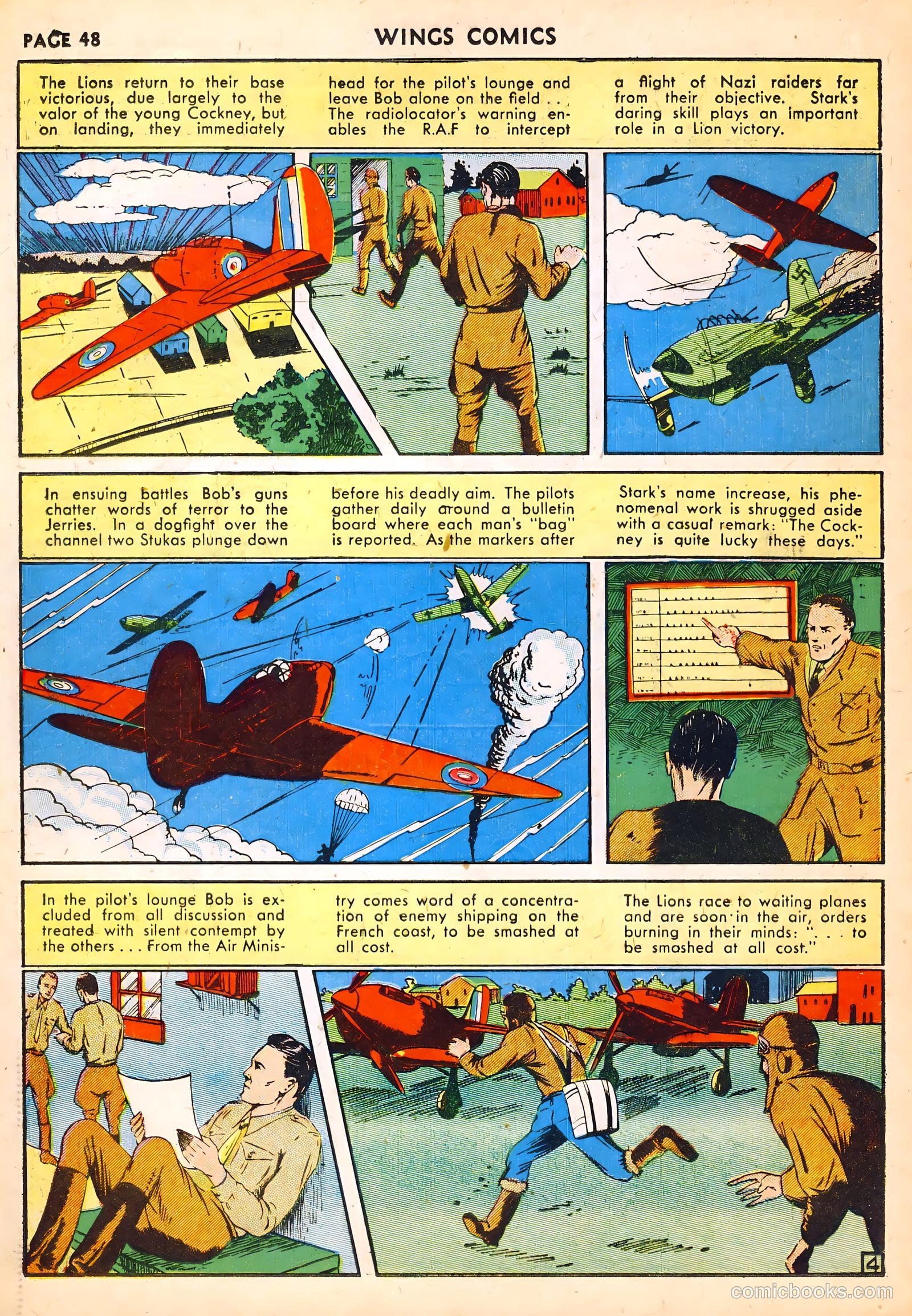 Wings Comics #14 (1941) — page 50 of 68