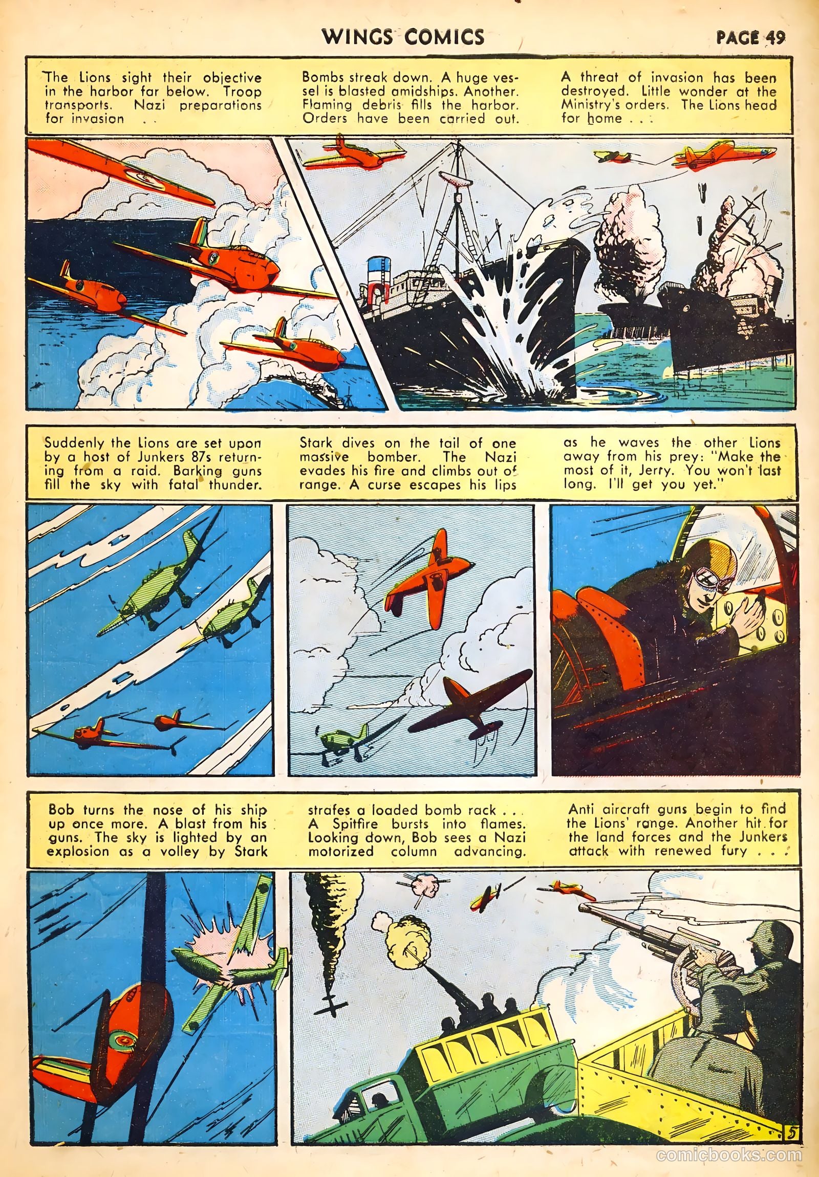Wings Comics #14 (1941) — page 51 of 68