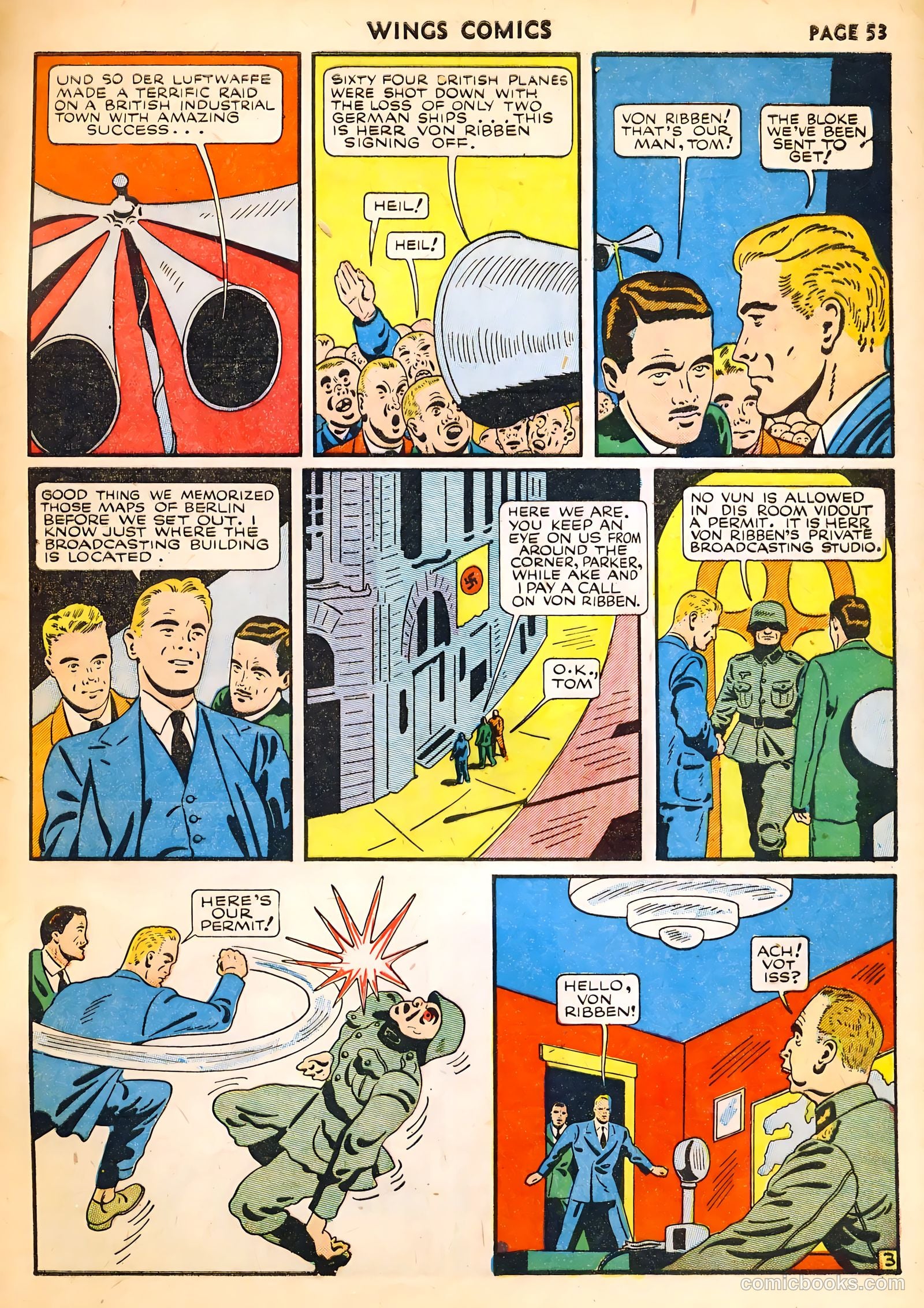 Wings Comics #14 (1941) — page 55 of 68