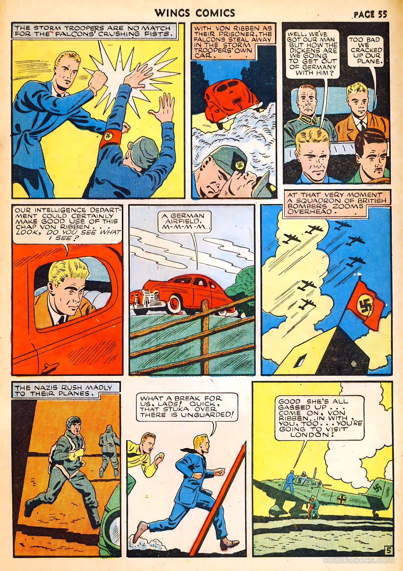 Wings Comics #14 (1941) — page 57 of 68