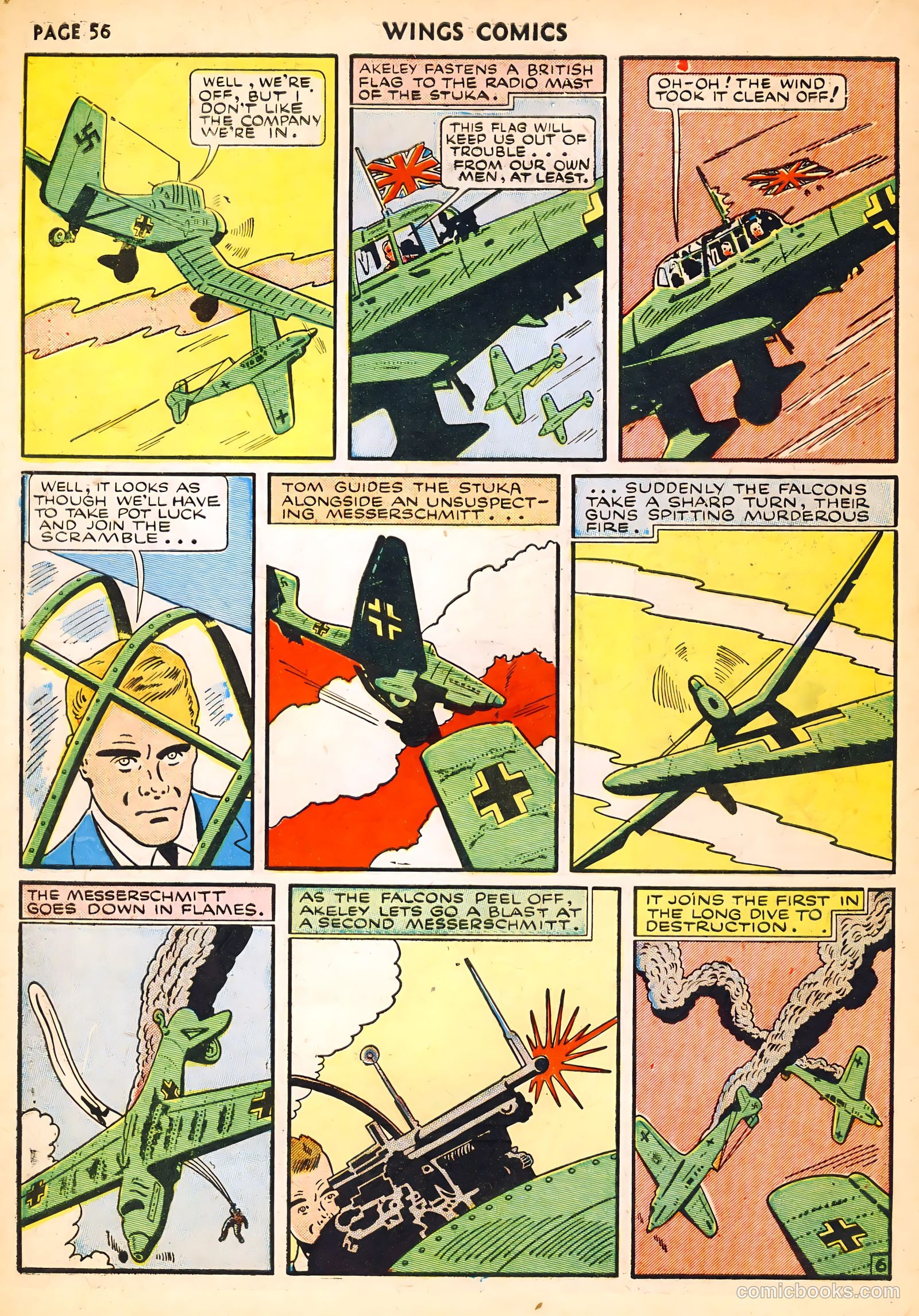 Wings Comics #14 (1941) — page 58 of 68