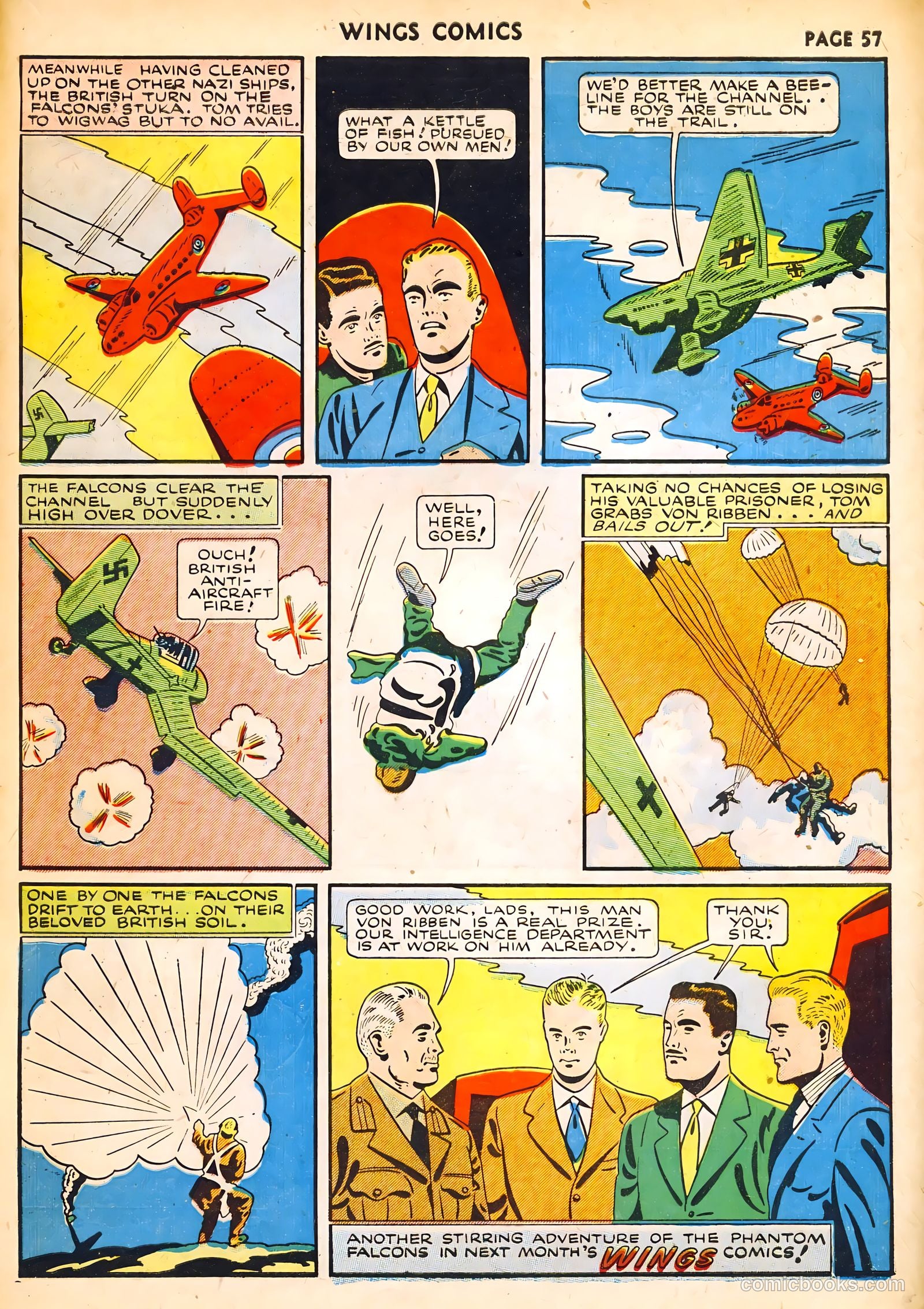 Wings Comics #14 (1941) — page 59 of 68