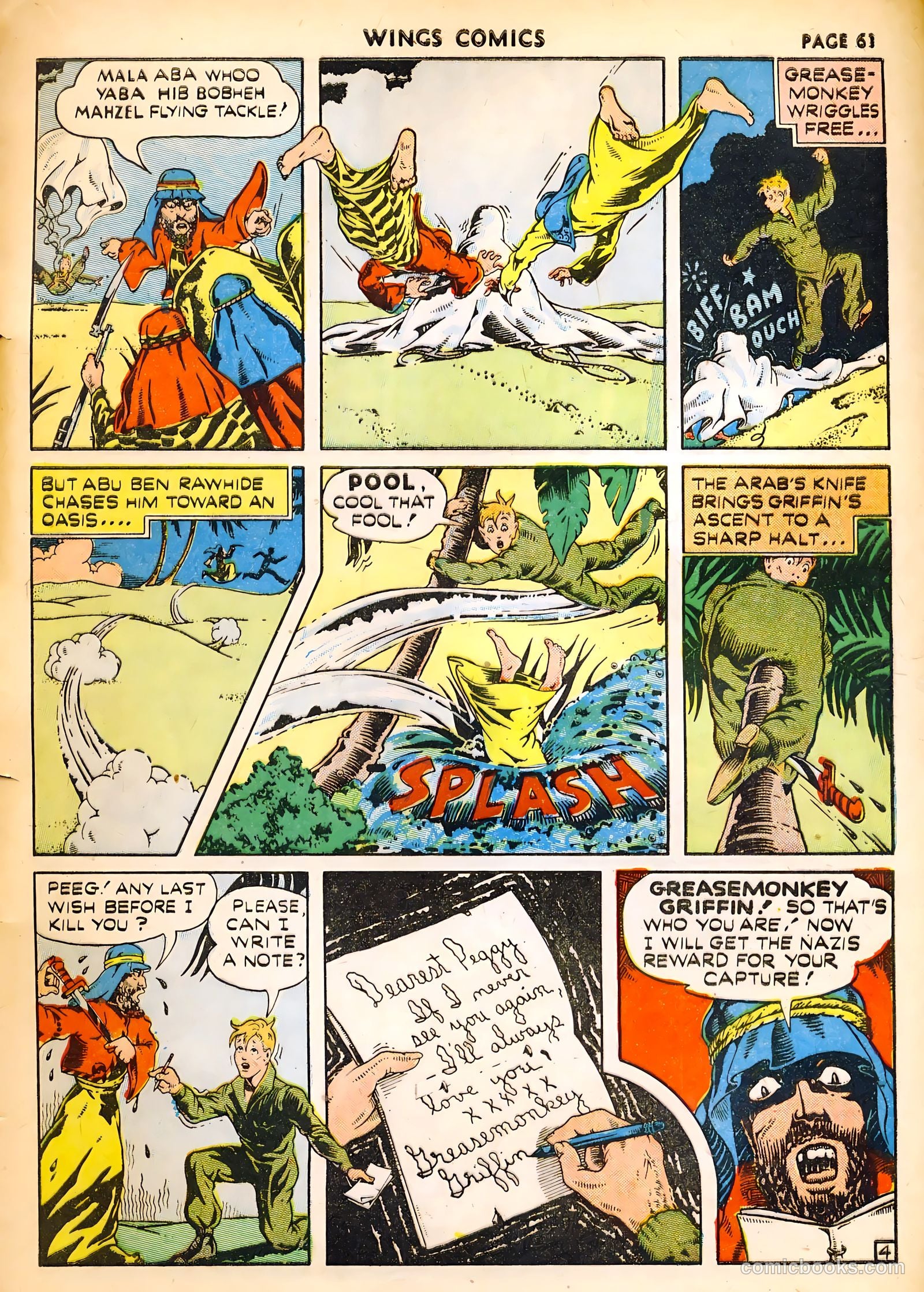 Wings Comics #14 (1941) — page 63 of 68