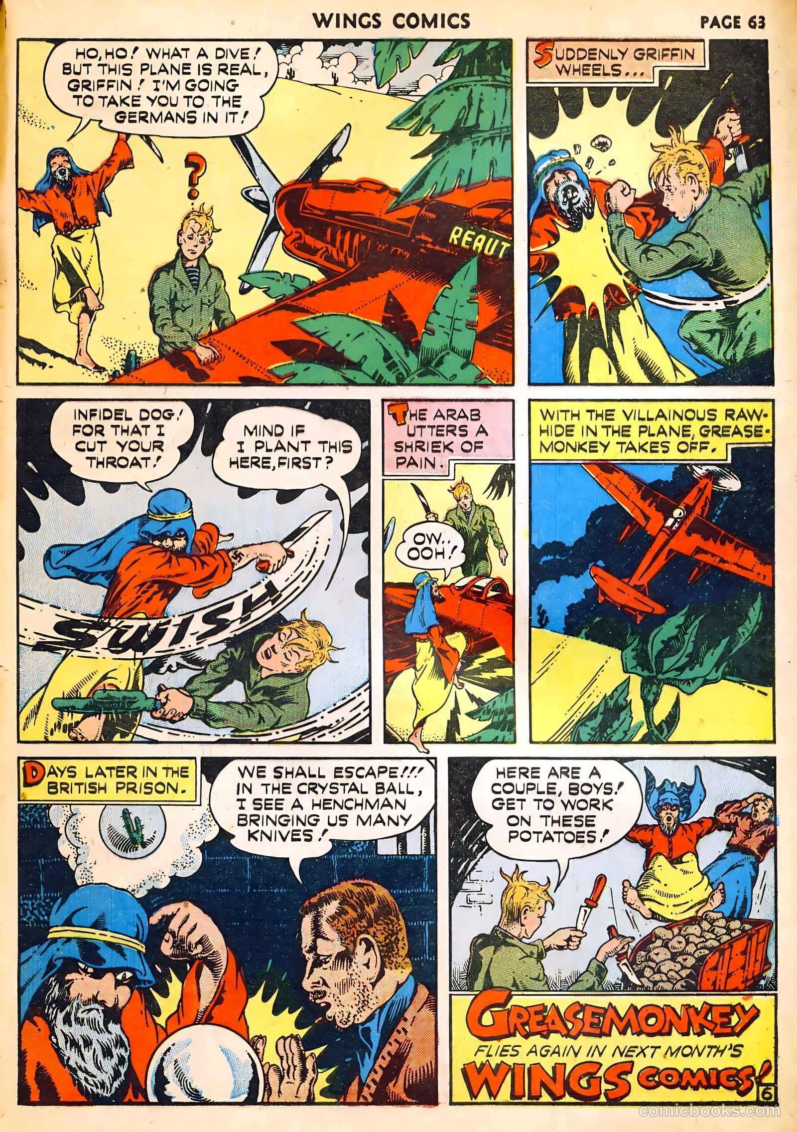 Wings Comics #14 (1941) — page 65 of 68
