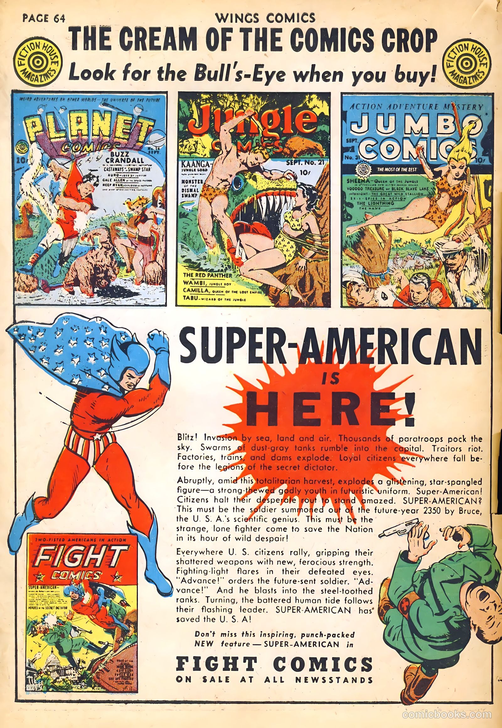 Wings Comics #14 (1941) — page 66 of 68