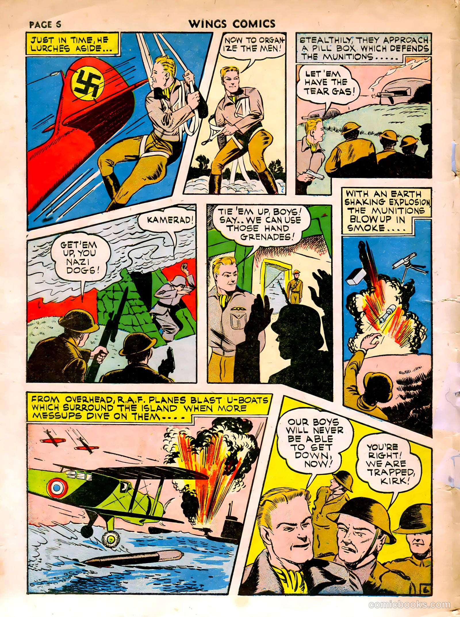 Wings Comics #15 (1941) — page 8 of 68
